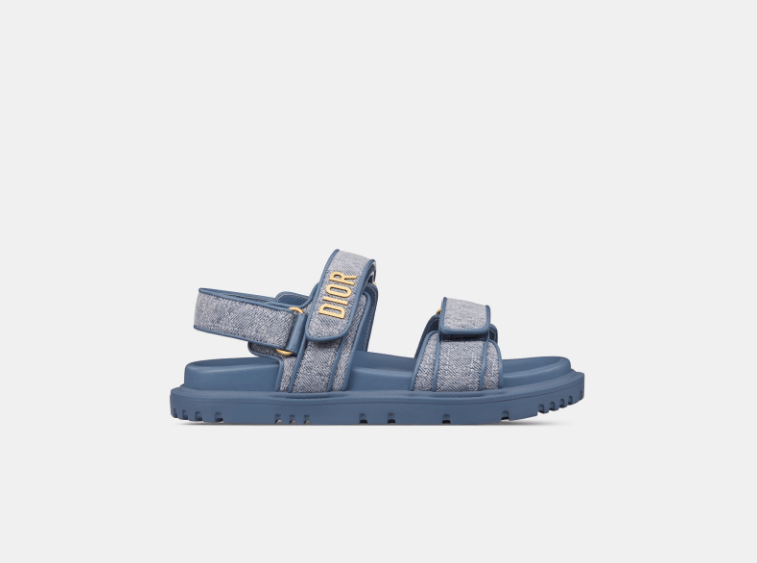 Dior o1w1db10126 KCO141 Sandals in Denim Blue Size US 12 / IT 42 - 1 Thumbnail
