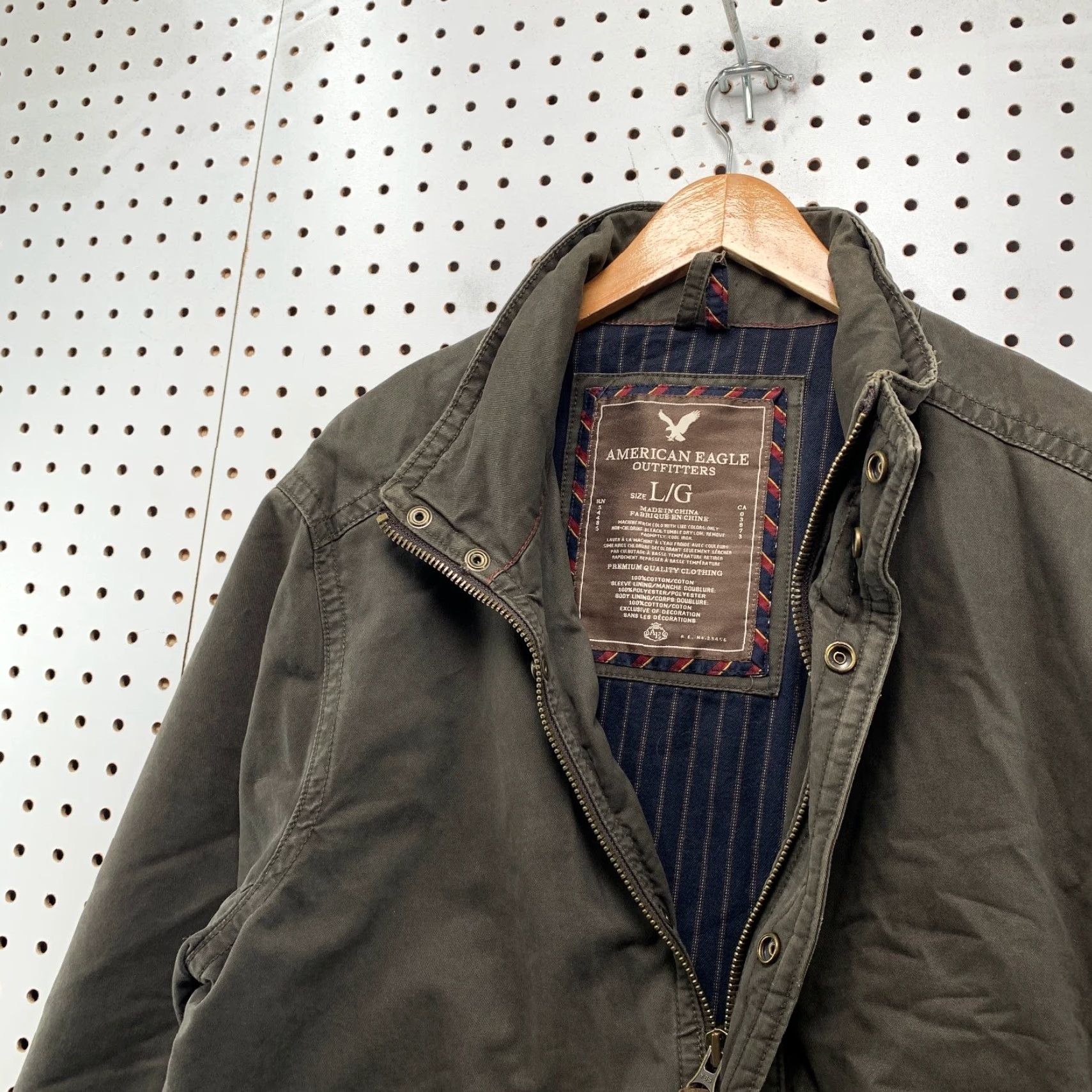 American Eagle Outfitters VINTAGE American Eagle Outfitters Military Jacket Mens Large Olive Green Skater Grunge y2K Jacket Men L Green Military Grunge 90s Size US L / EU 52-54 / 3 - 6 Thumbnail