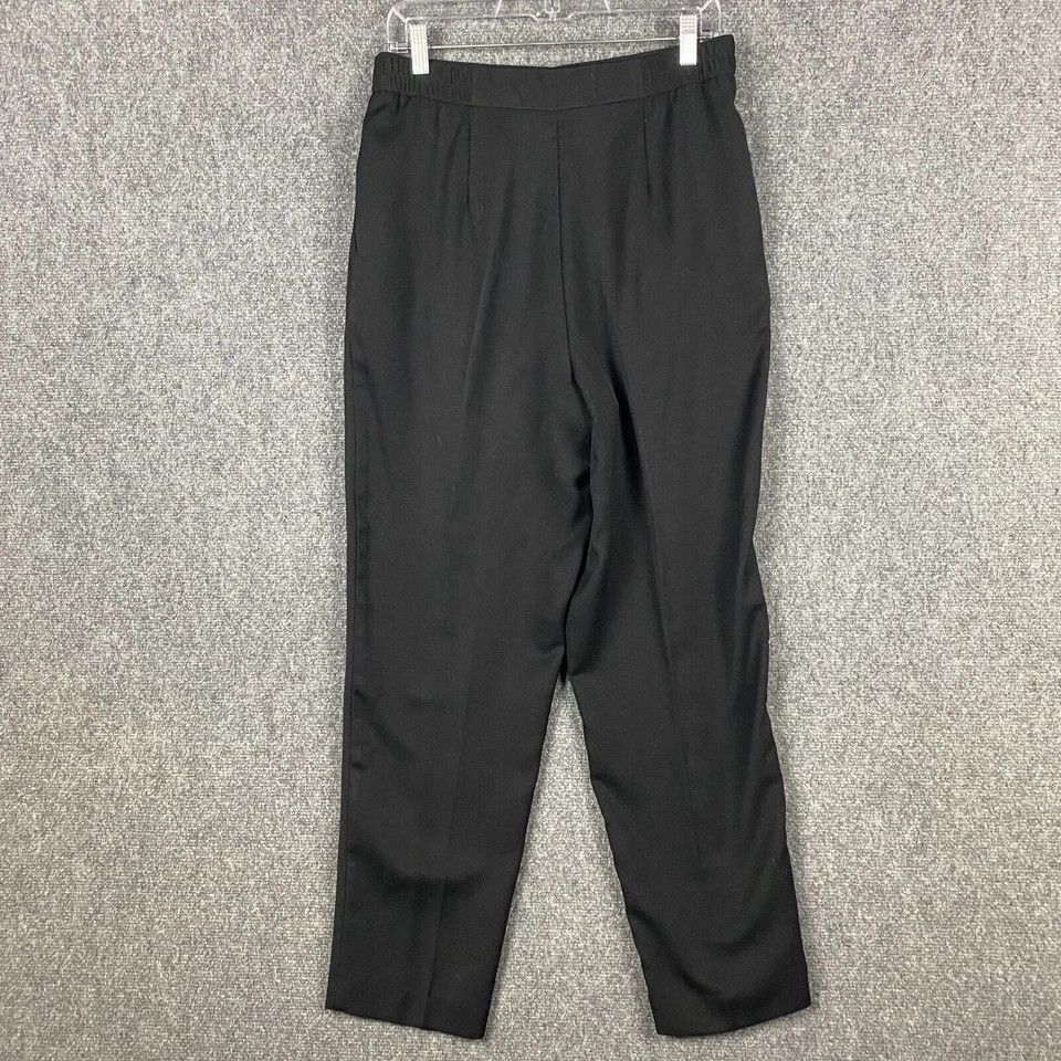 Other Alfred Dunner Trousers Pants Women's Size 12 Black Adults Size 34" / US 12 / IT 48 - 7 Thumbnail