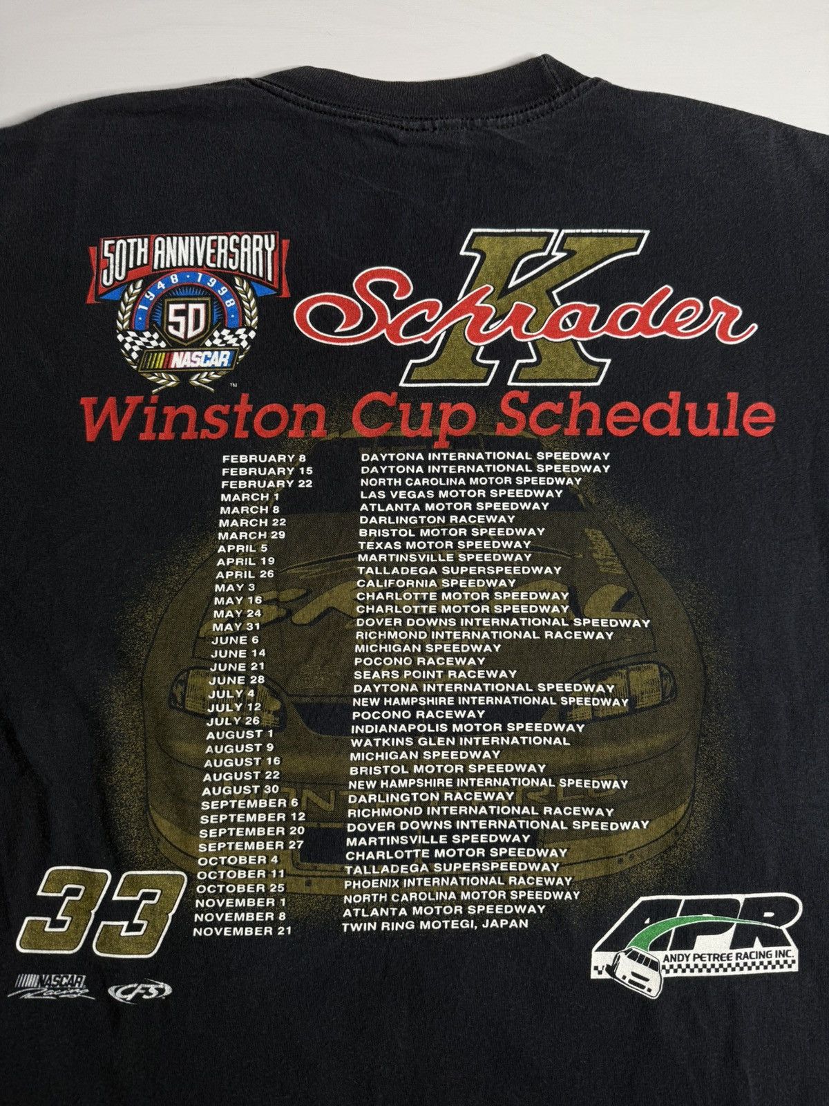 Vintage VINTAGE 1998 NASCAR Bandit Racing Tee “Black” [ L ] PREOWNED Size US L / EU 52-54 / 3 - 7 Thumbnail