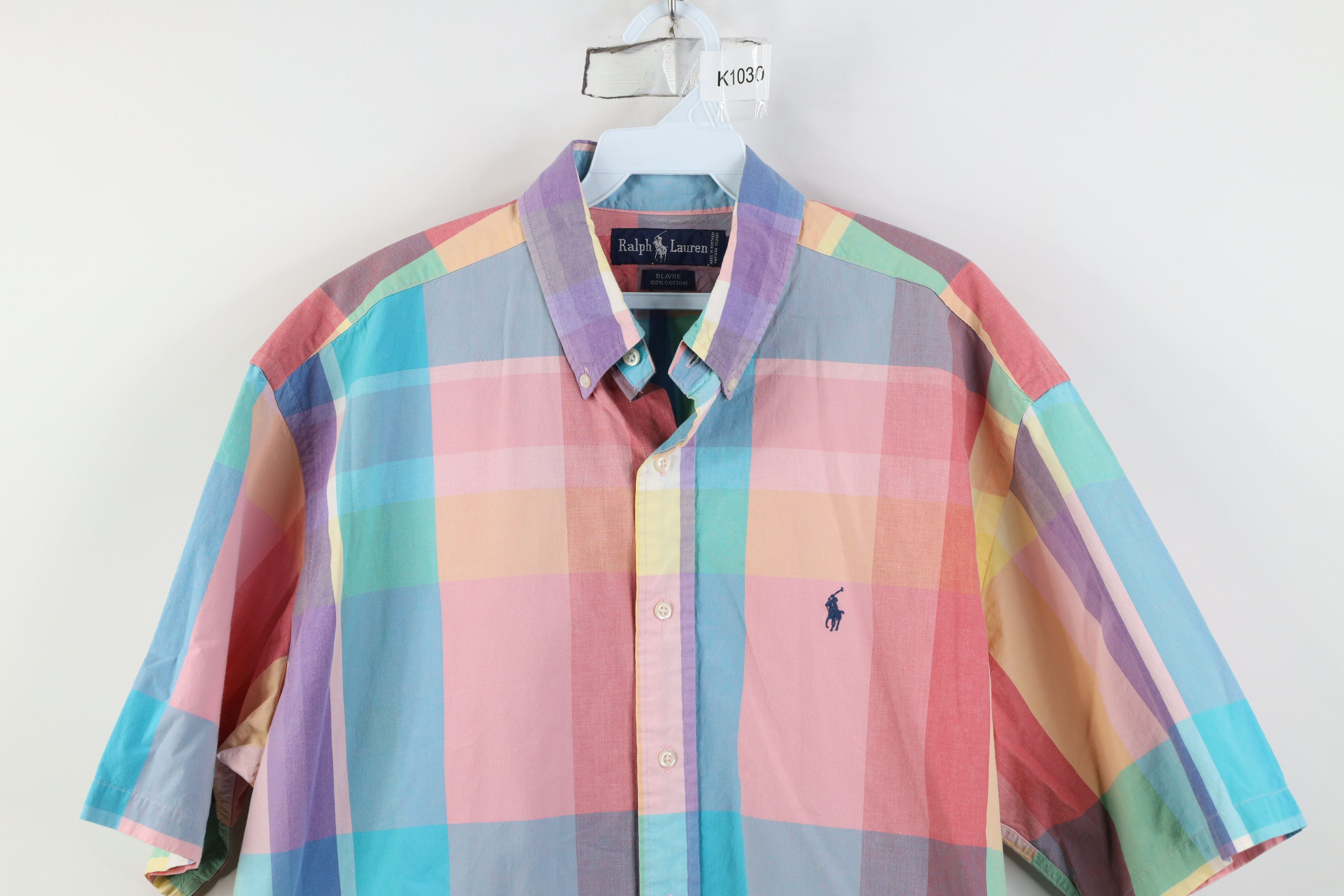Ralph Lauren Vintage 80s 90s Ralph Lauren Plaid Button Down Shirt USA Size US L / EU 52-54 / 3 - 2 Thumbnail