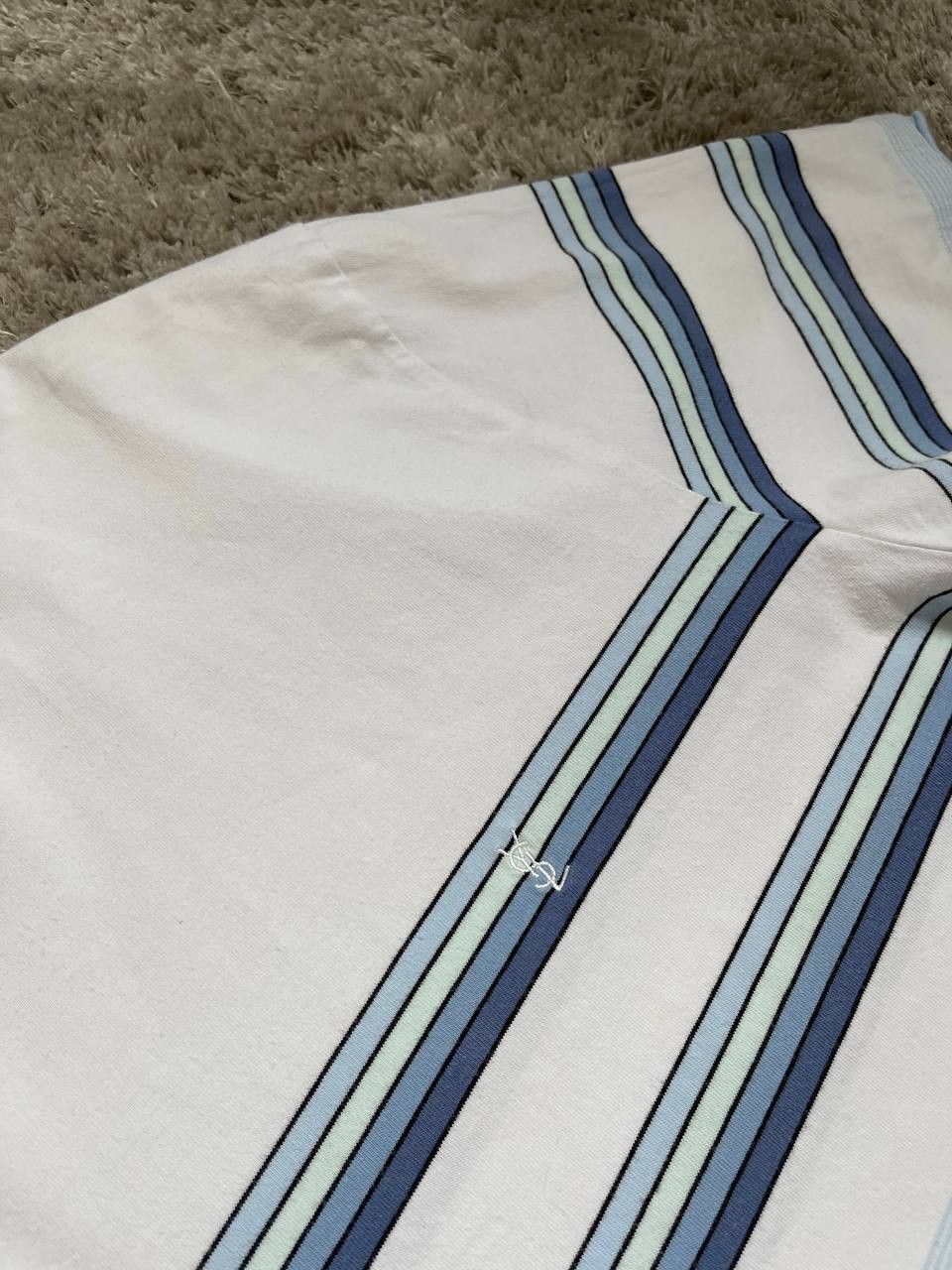 Vintage × Yves Saint Laurent Yves Saint Laurent YSL Tee striped Size US L / EU 52-54 / 3 - 5 Thumbnail