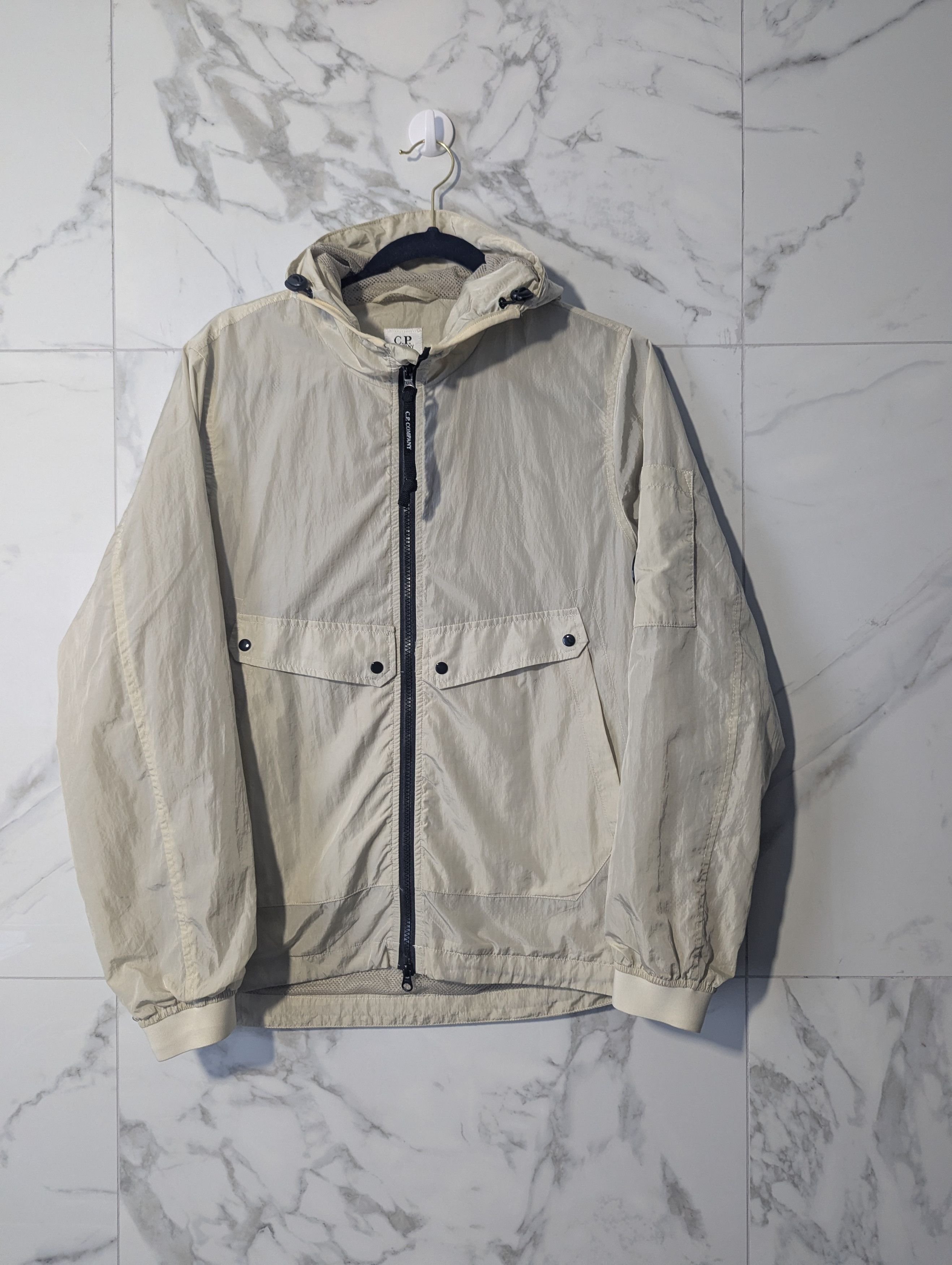 C.P. Company C.P. Company Chrome Hooded Nylon Jacket Beige S — Authentic Size US S / EU 44-46 / 1 - 2 Thumbnail