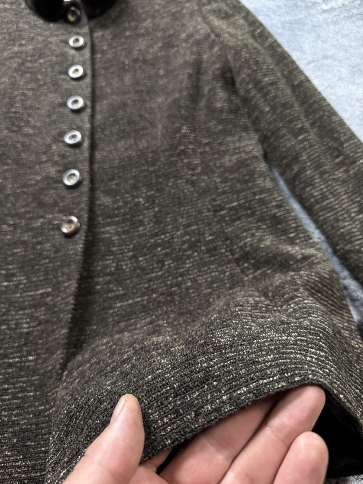 Akris Akris Schurwolle Mink Fur Trim Collar Button Tailored Jacket Size M / US 6-8 / IT 42-44 - 9 Thumbnail