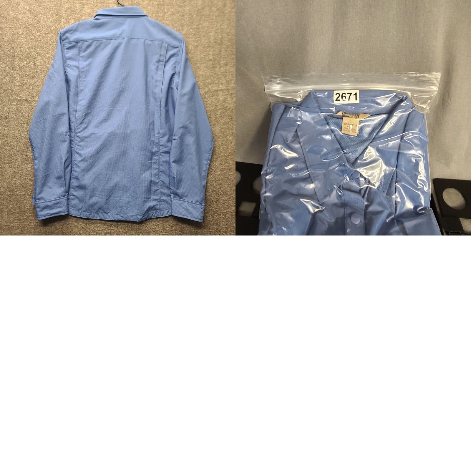 Vintage Duluth Trading Shirt Womens L Button-Up Long Sleeve Outdoor Casual Blue Polyester Knit? Size L / US 10 / IT 46 - 9 Thumbnail