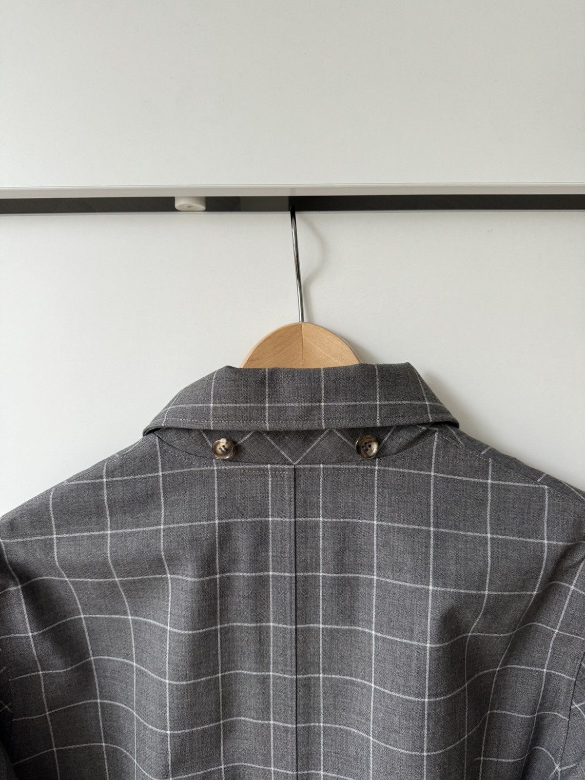 Undercover [3] T/Wpen Windowpane Coat in Grey (AW15) Size US L / EU 52-54 / 3 - 10 Thumbnail