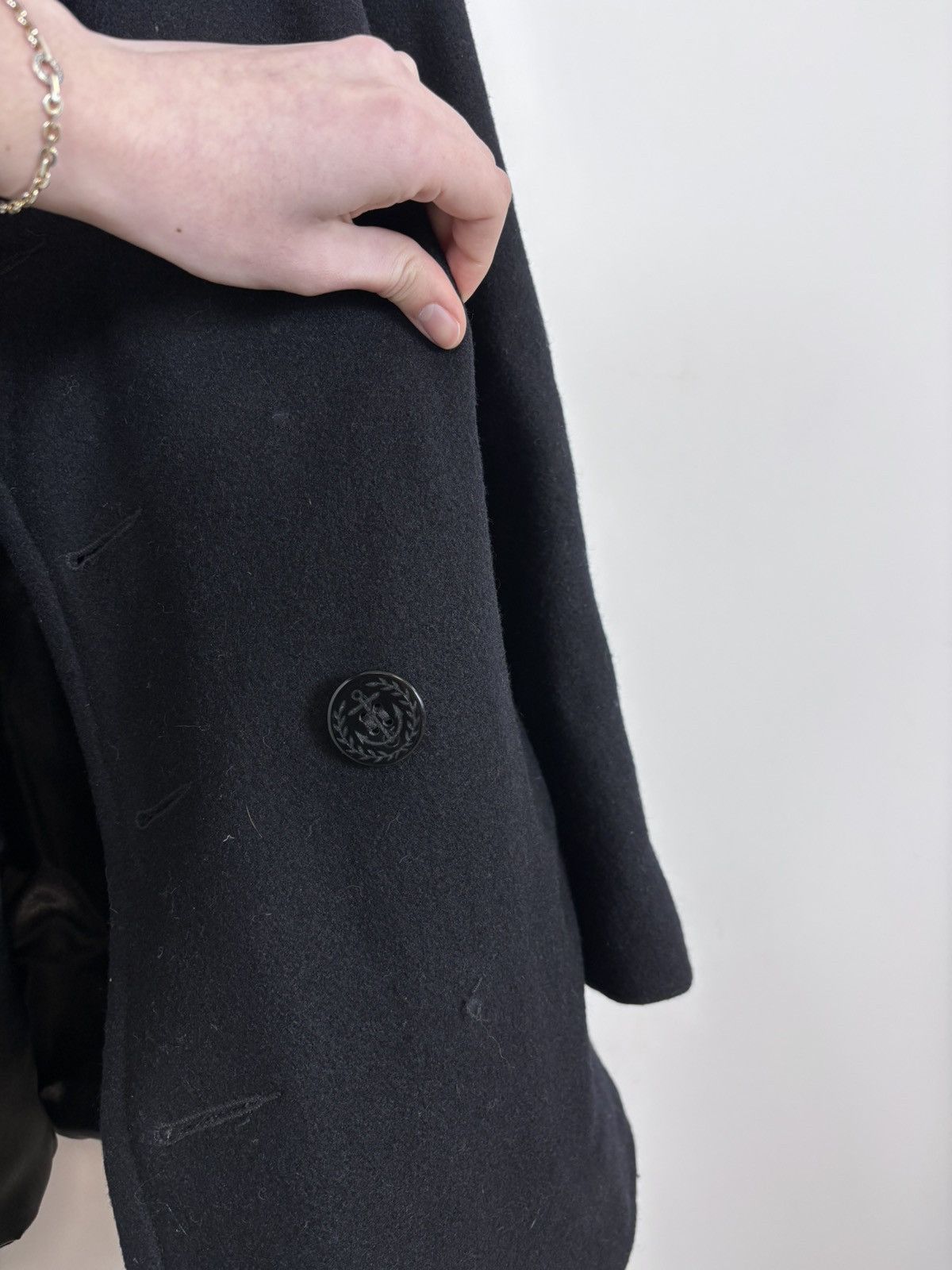Schott Schott Bros U.S. 754W Women’s Black Wool Blend Peacoat Size S / US 4 / IT 40 - 12 Thumbnail