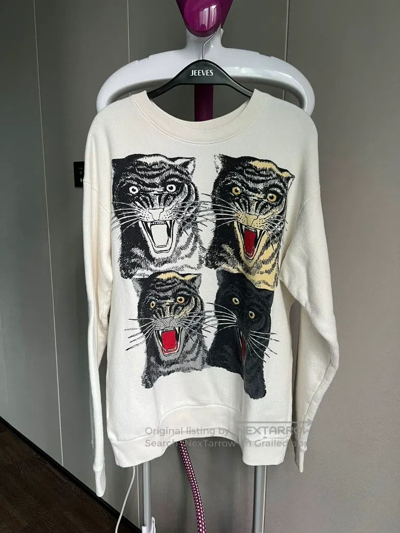 Gucci Gucci White sweatshirt Size US M / EU 48-50 / 2 - 1 Thumbnail