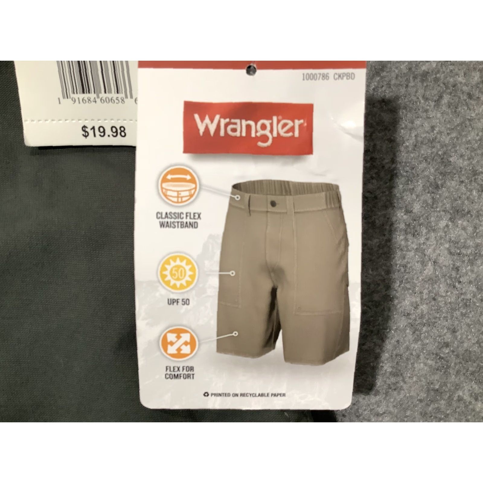 Wrangler Wrangler Gray Shorts Bermuda Relaxed 46 Men Cotton Nylon Spandex Flex Logo Cargo Pockets Casual Slim Size US 30 / EU 46 - 4 Thumbnail