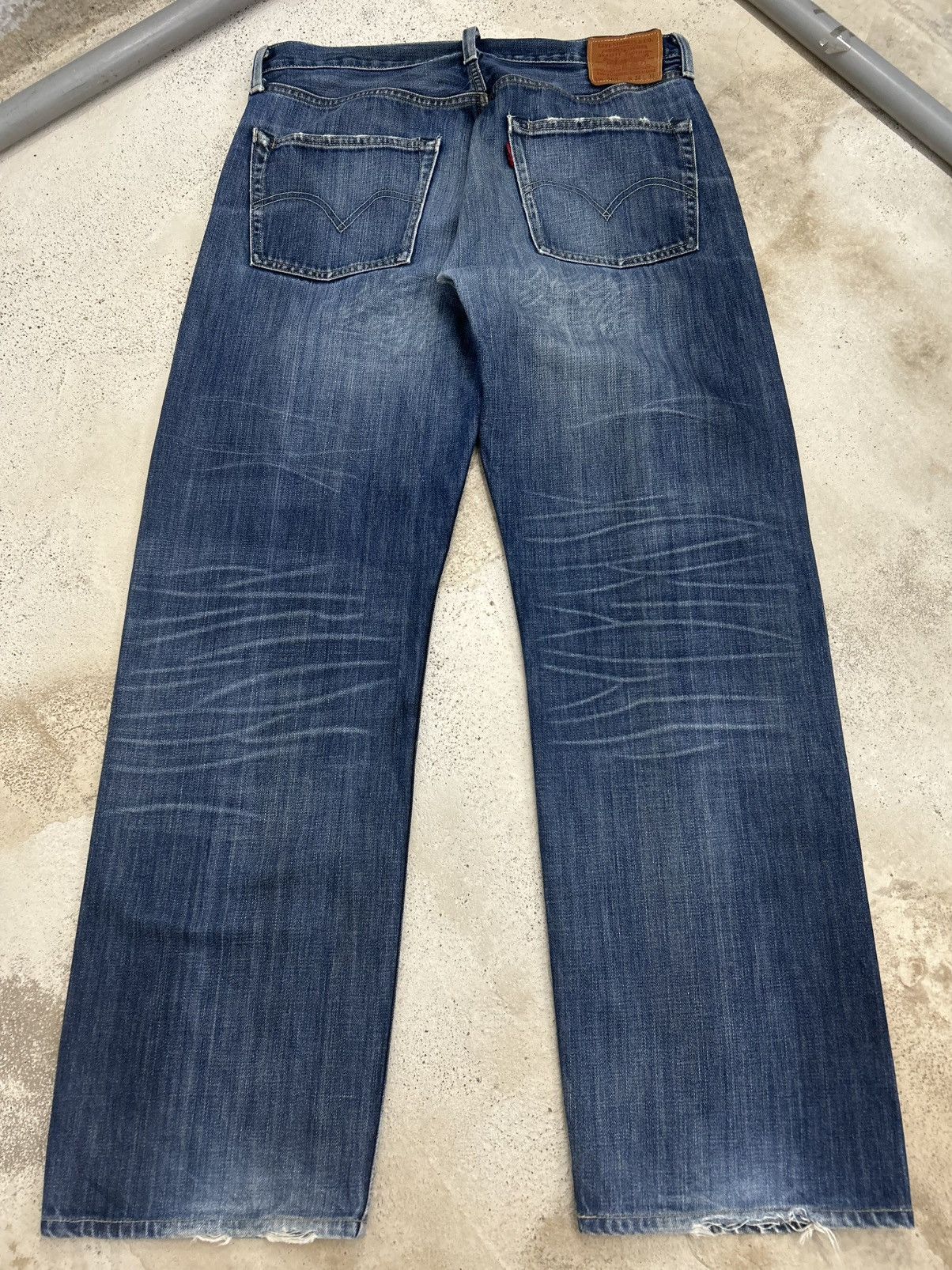 Levi's Levis 503 Relaxed Fit Blue Jeans Baggy Style Size US 33 - 2 Thumbnail