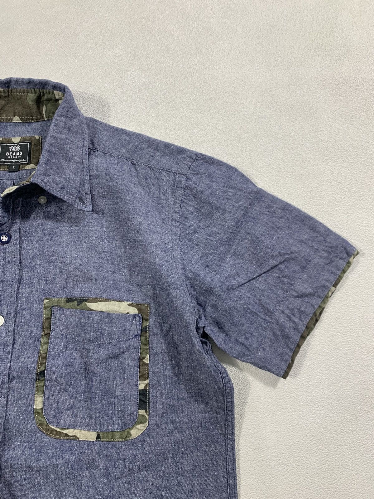 Beams Plus Beams heart shirt Size US L / EU 52-54 / 3 - 4 Thumbnail