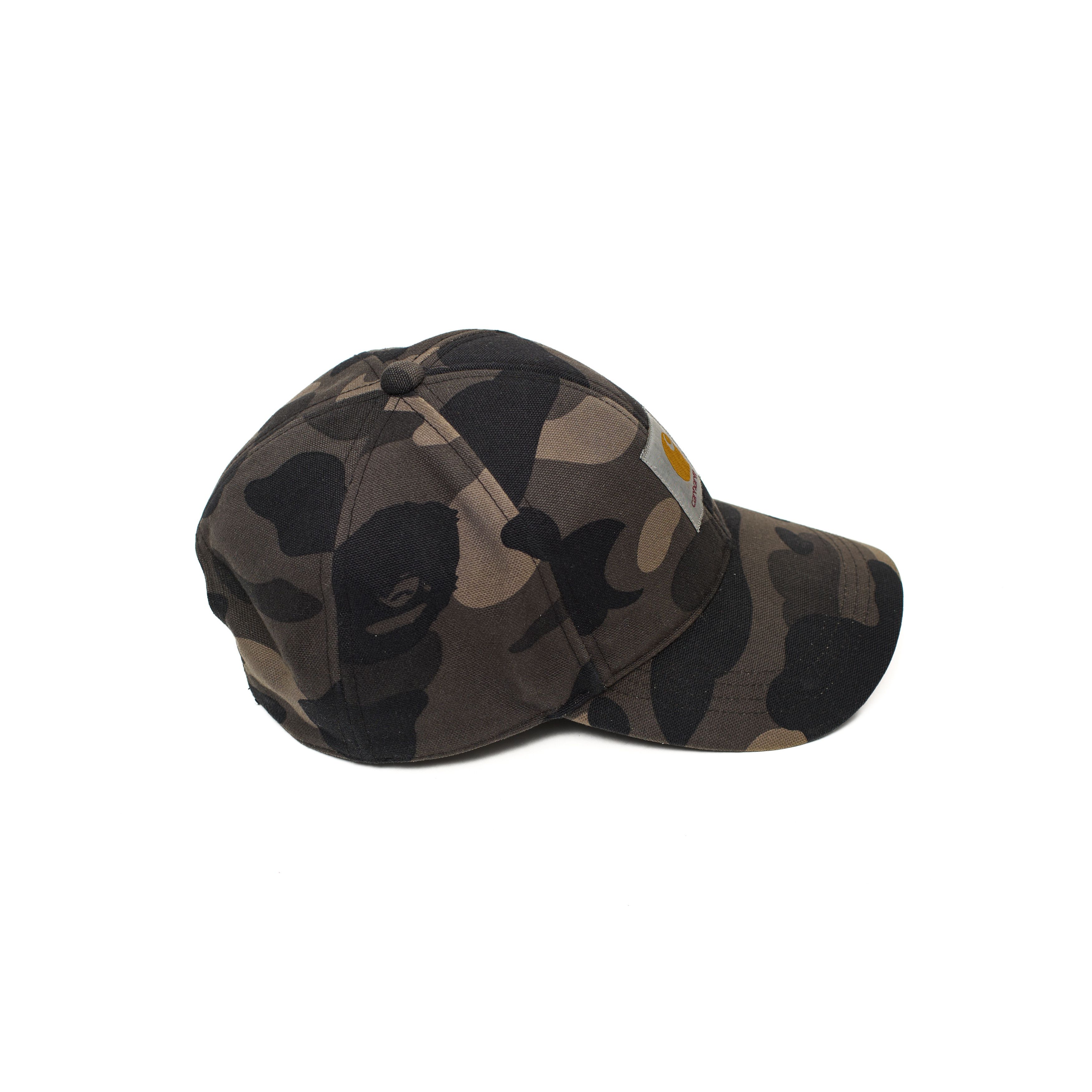 Bape × Carhartt Bape Carhartt Black Camo Hat 2006 Size ONE SIZE - 4 Thumbnail