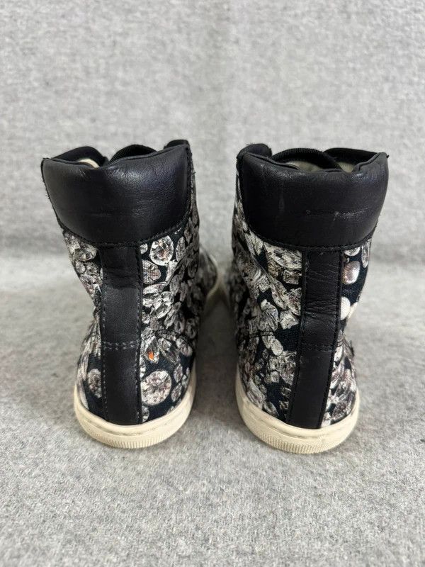 Lanvin Lanvin Jewels Diamond Print Leather Canvas High Sneakers 37 Size US 7 / IT 37 - 8 Thumbnail