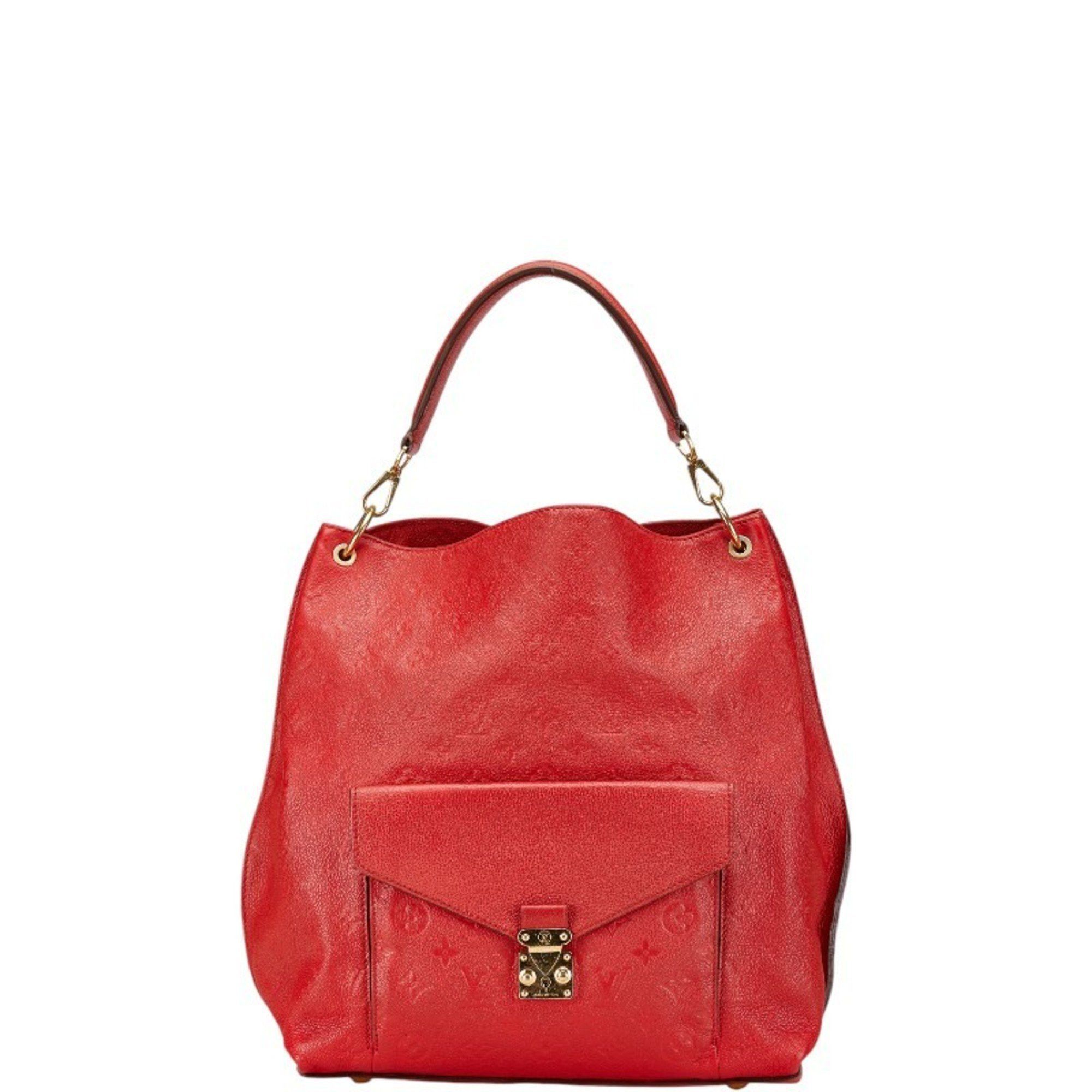 Louis Vuitton Monogram Empreinte Metis Handbag M40811 Red