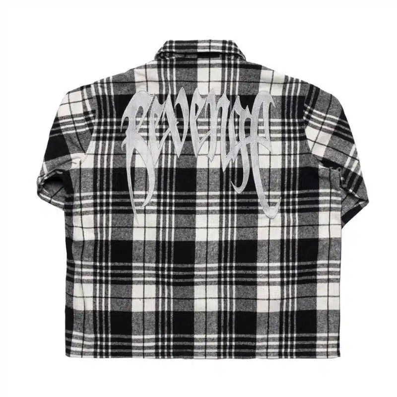 Revenge Revenge Black Embroidered Flannel Size US L / EU 52-54 / 3 - 6 Thumbnail