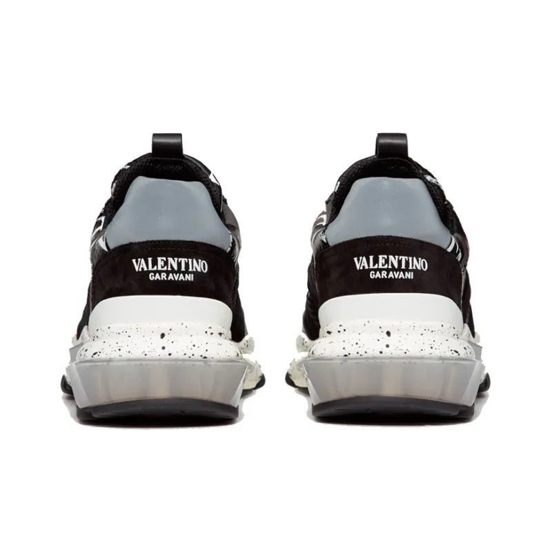Valentino o1y0525 Logo Low-Top Sneakers in Lead/Black Size US 8 / EU 41 - 5 Thumbnail