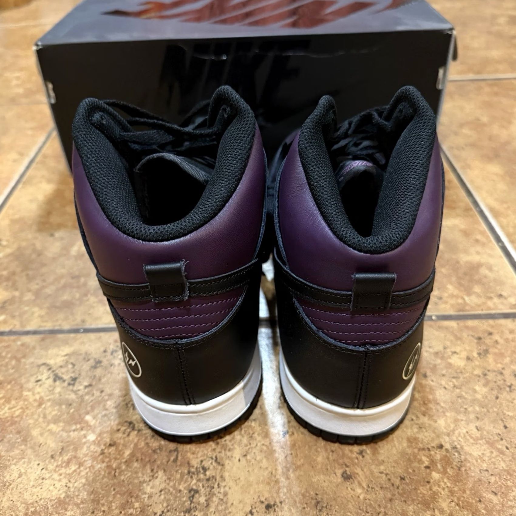 Nike Nike Dunk High Beijing DJ0382-600 OG Retro 2021 Size 12 - Fragment Design - Leather Purple Sneakers Mens Shoes Size US 12 / EU 45 - 5 Thumbnail