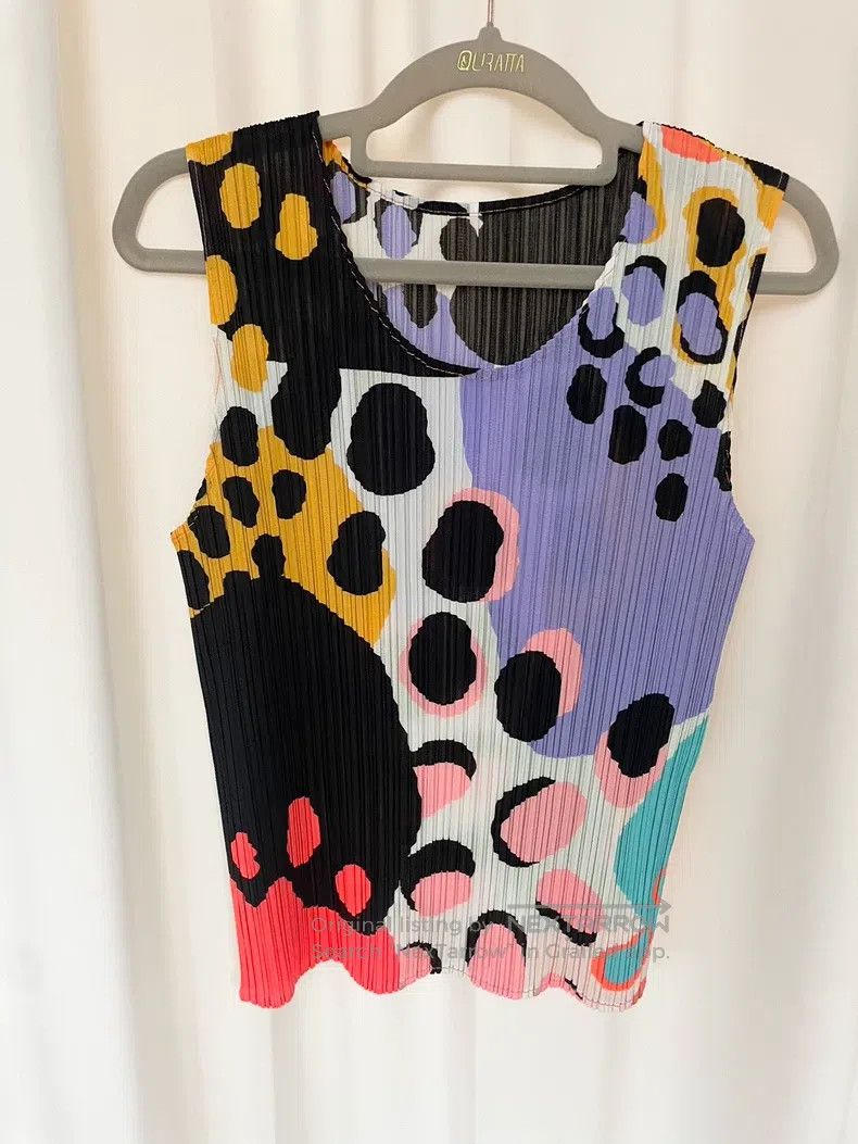 Issey Miyake Issey Miyake Ink Spot Camisole Size L / US 10 / IT 46 - 1 Thumbnail
