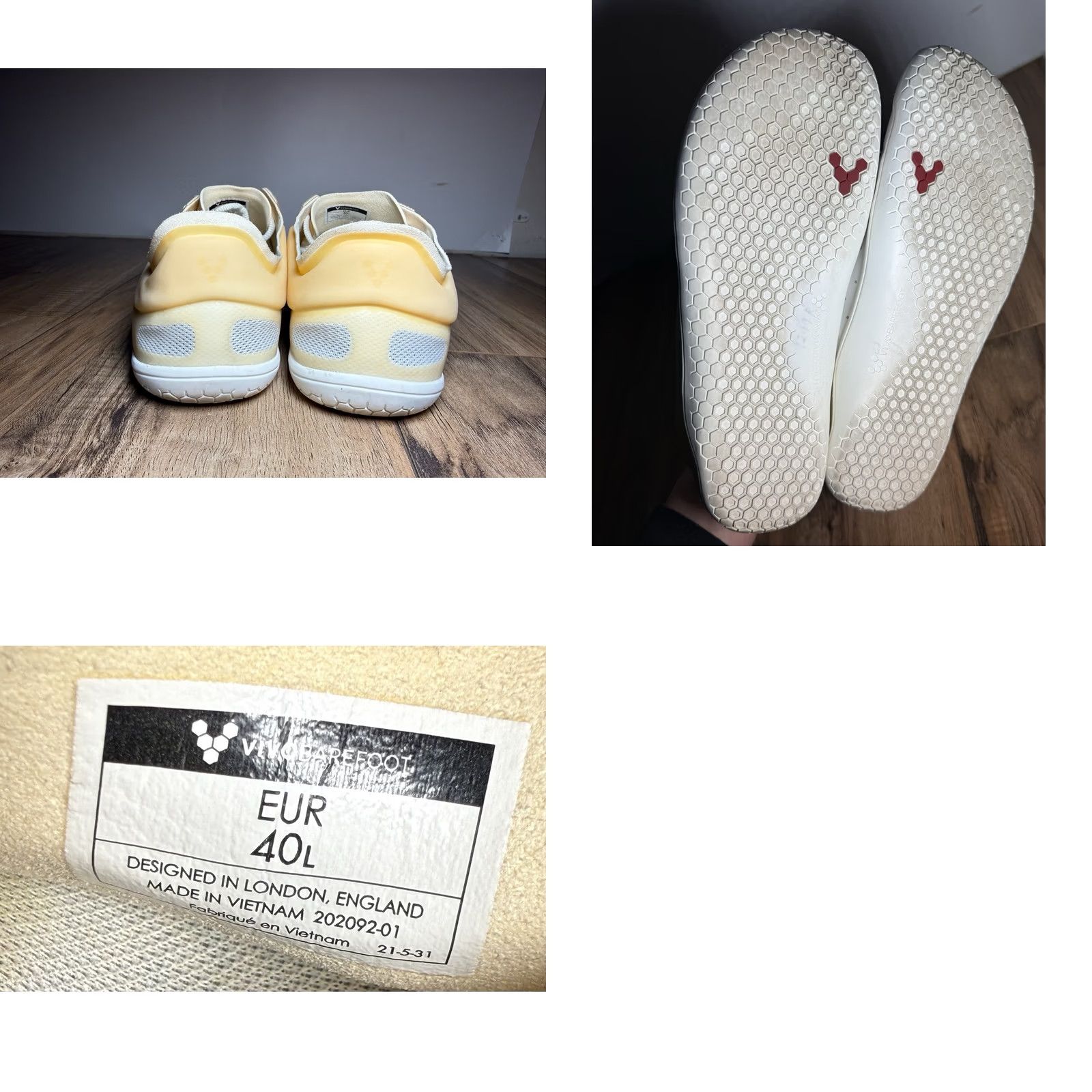 Vivobarefoot VivoBarefoot Women's Primus Lite III Minimalist Trainers Bright White EU40 US9 Ladies Running Sneakers Size US 10 / IT 40 - 8 Thumbnail