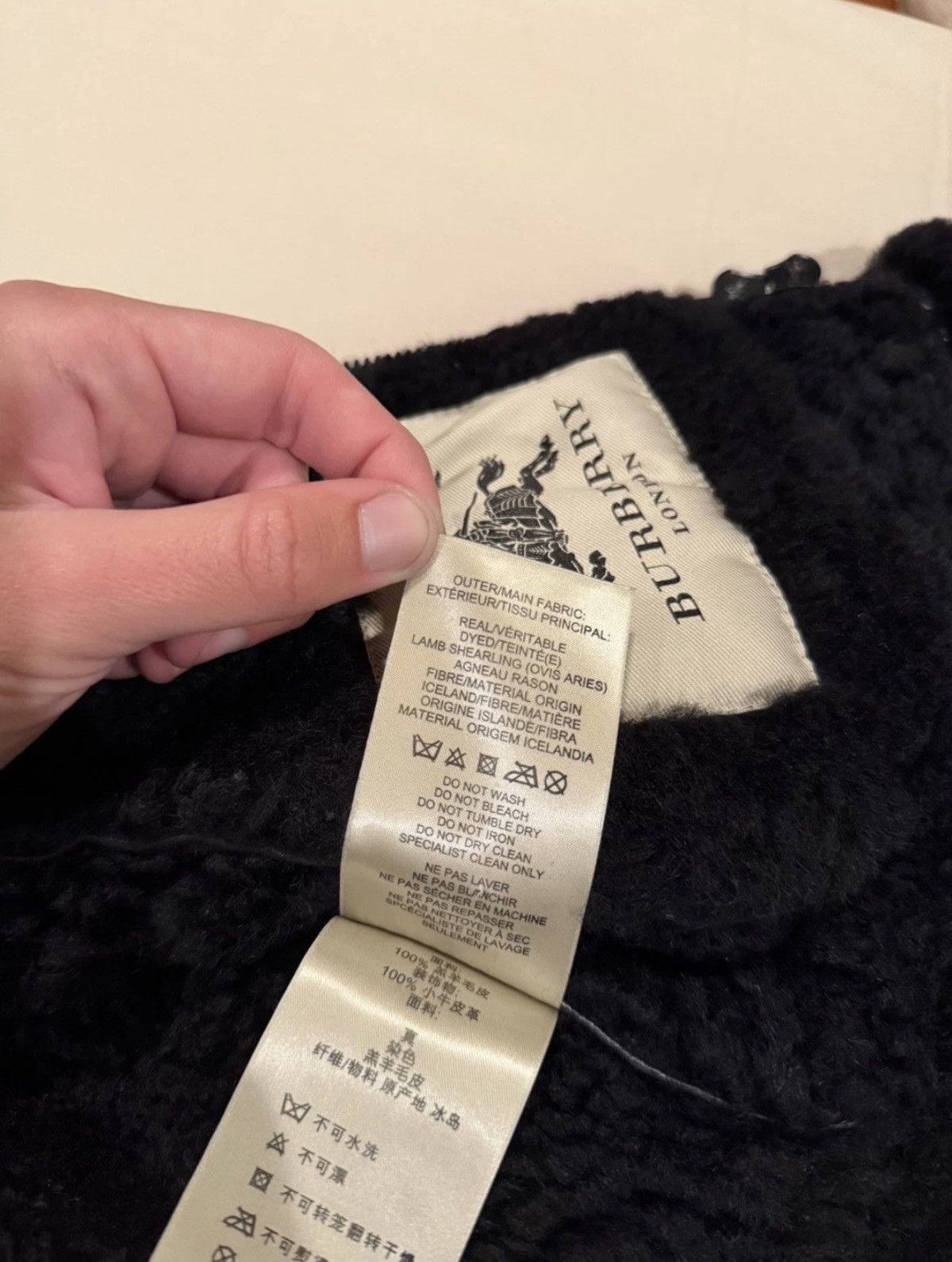 Burberry Prorsum Burberry Prorsum Shearling Biker Jacket Black Size S / US 4 / IT 40 - 13 Thumbnail