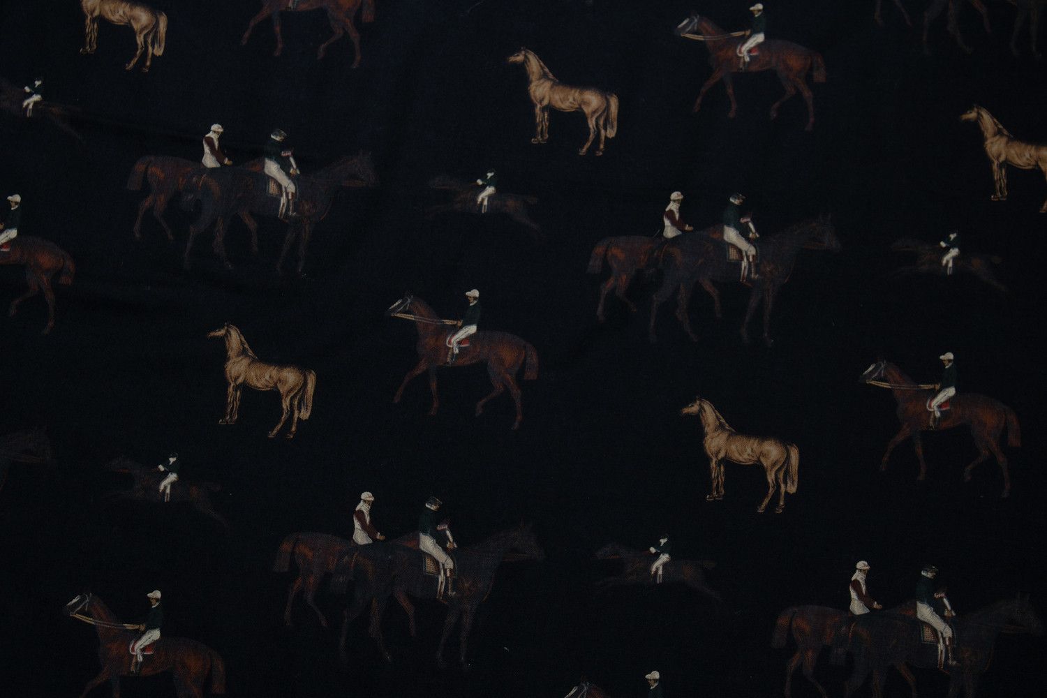 Other Pauw, checkered scarf with horse print Size ONE SIZE - 2 Thumbnail