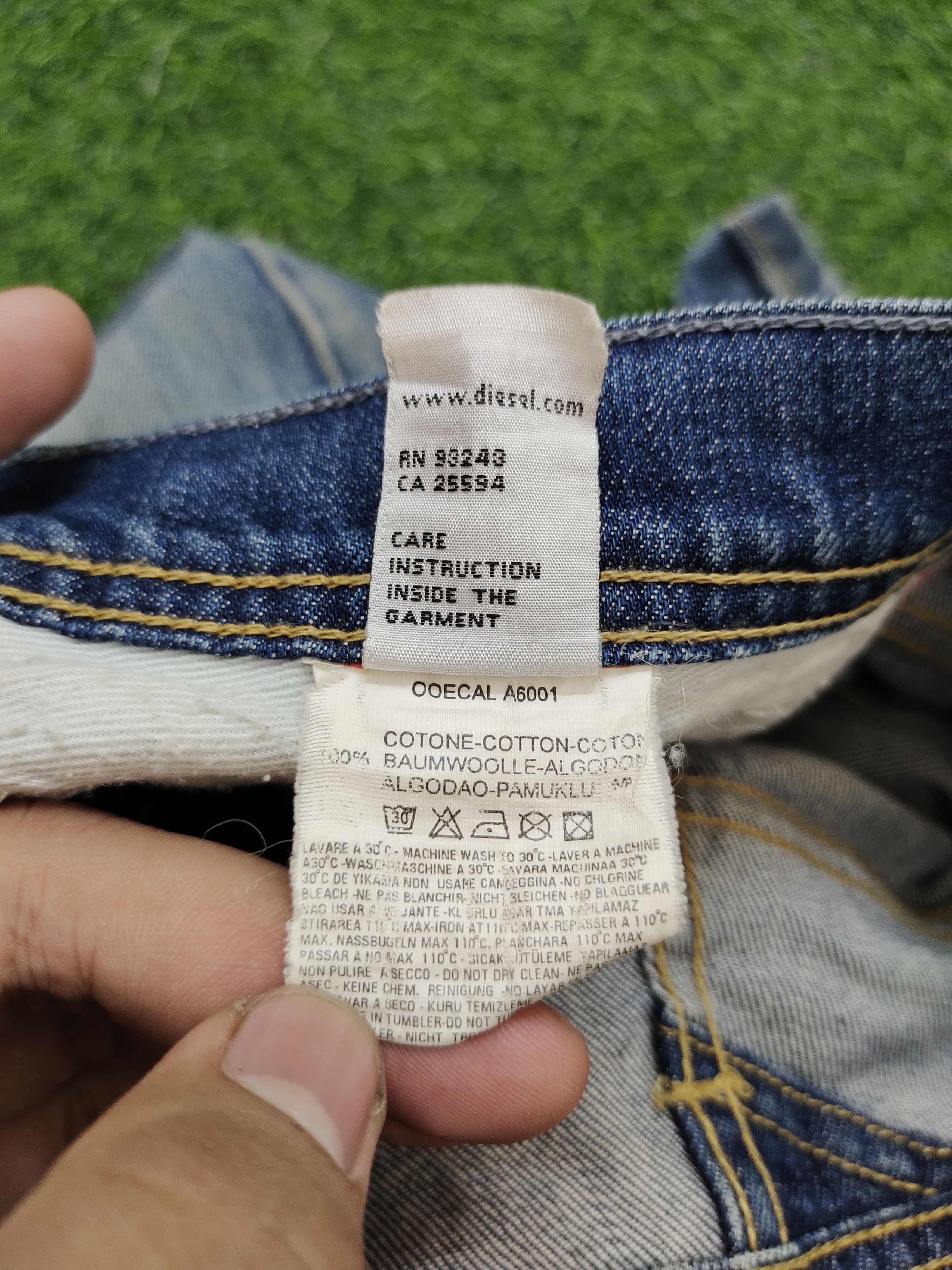 Diesel Vintage Y2k Diesel Faded Slim Fit Denim Jeans Size US 32 / EU 48 - 16 Thumbnail