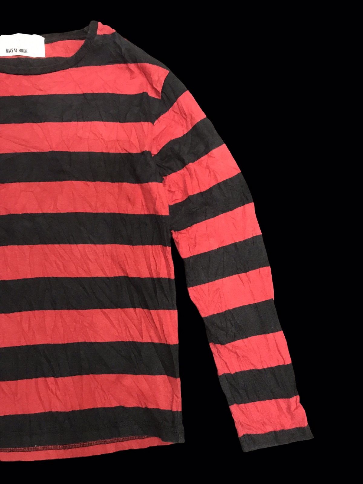 Japanese Brand 💥KURT COBAIN STYLE💥Back Number Japan Prisoner Stripe Shirt Size US S / EU 44-46 / 1 - 3 Thumbnail
