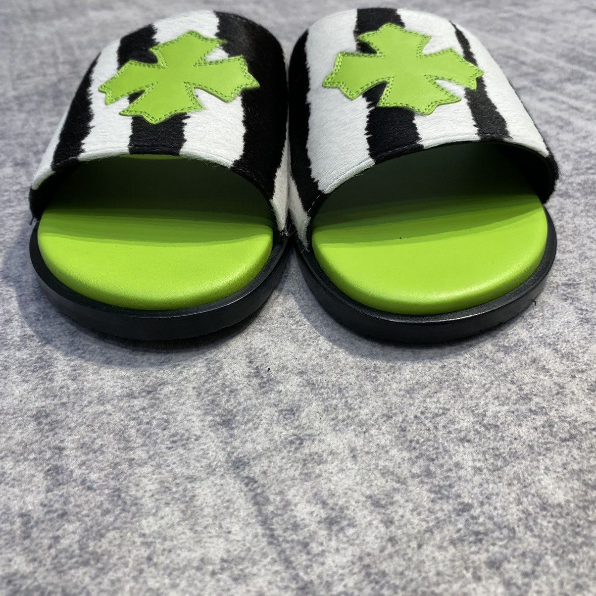 Chrome Hearts Chrome Hearts Zebra Hoc Plus Patch Slide Lime Size US 9 / EU 42 - 16 Thumbnail