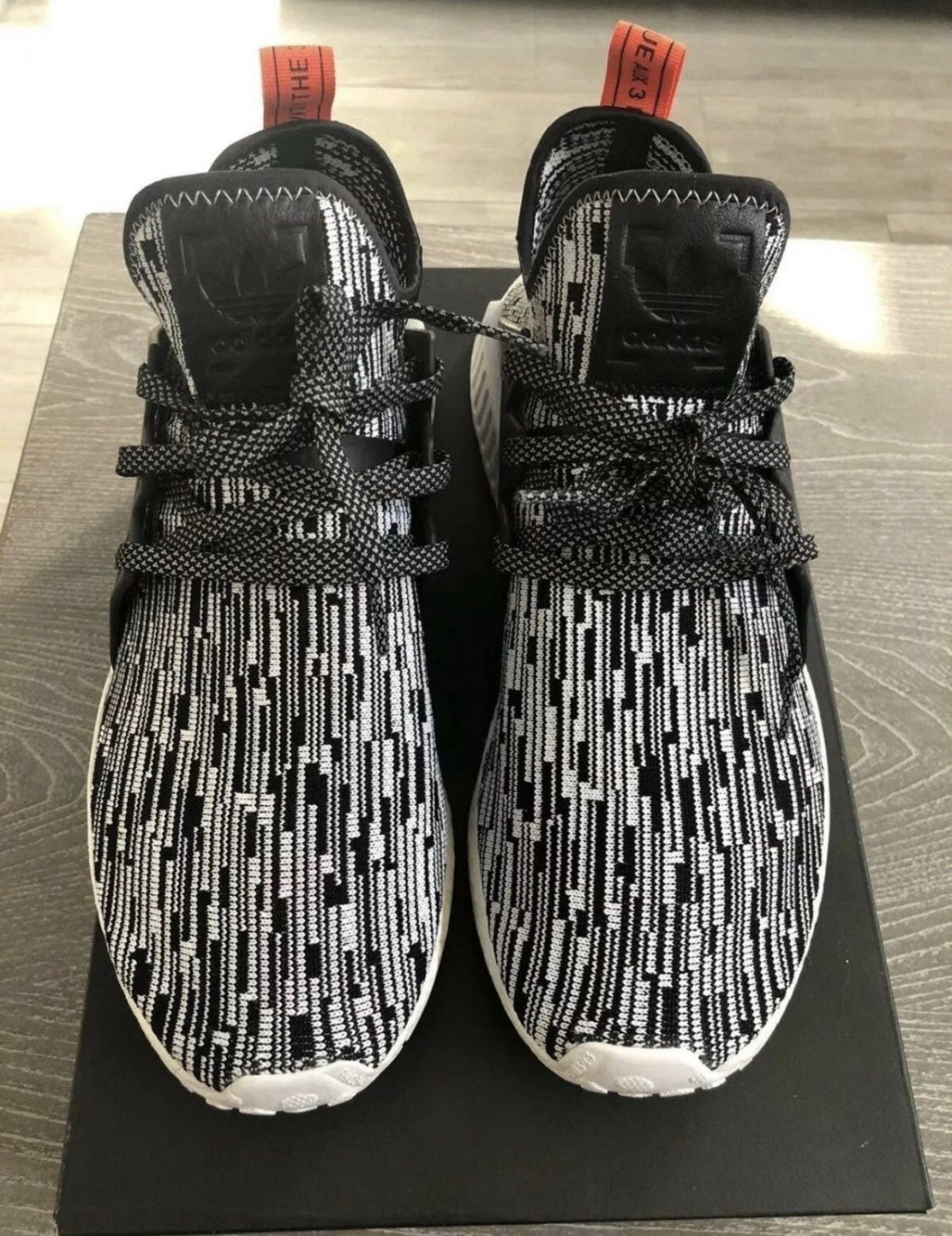 Adidas ADIDAS NMD XR1 Glitch Camo White Core Black Solar Red Sz 12 Size US 12 / EU 45 - 5 Thumbnail