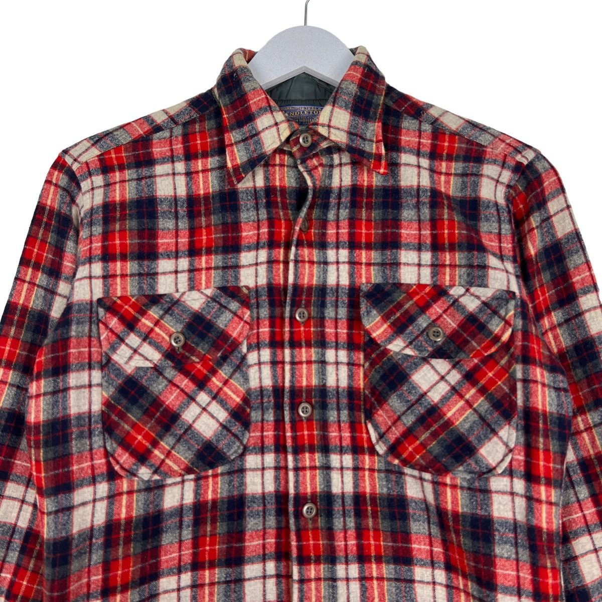 Pendleton 🔥 VINTAGE PENDLETON WOOL CHECKER FLANNEL SHIRTS MADE IN USA Size US S / EU 44-46 / 1 - 3 Thumbnail
