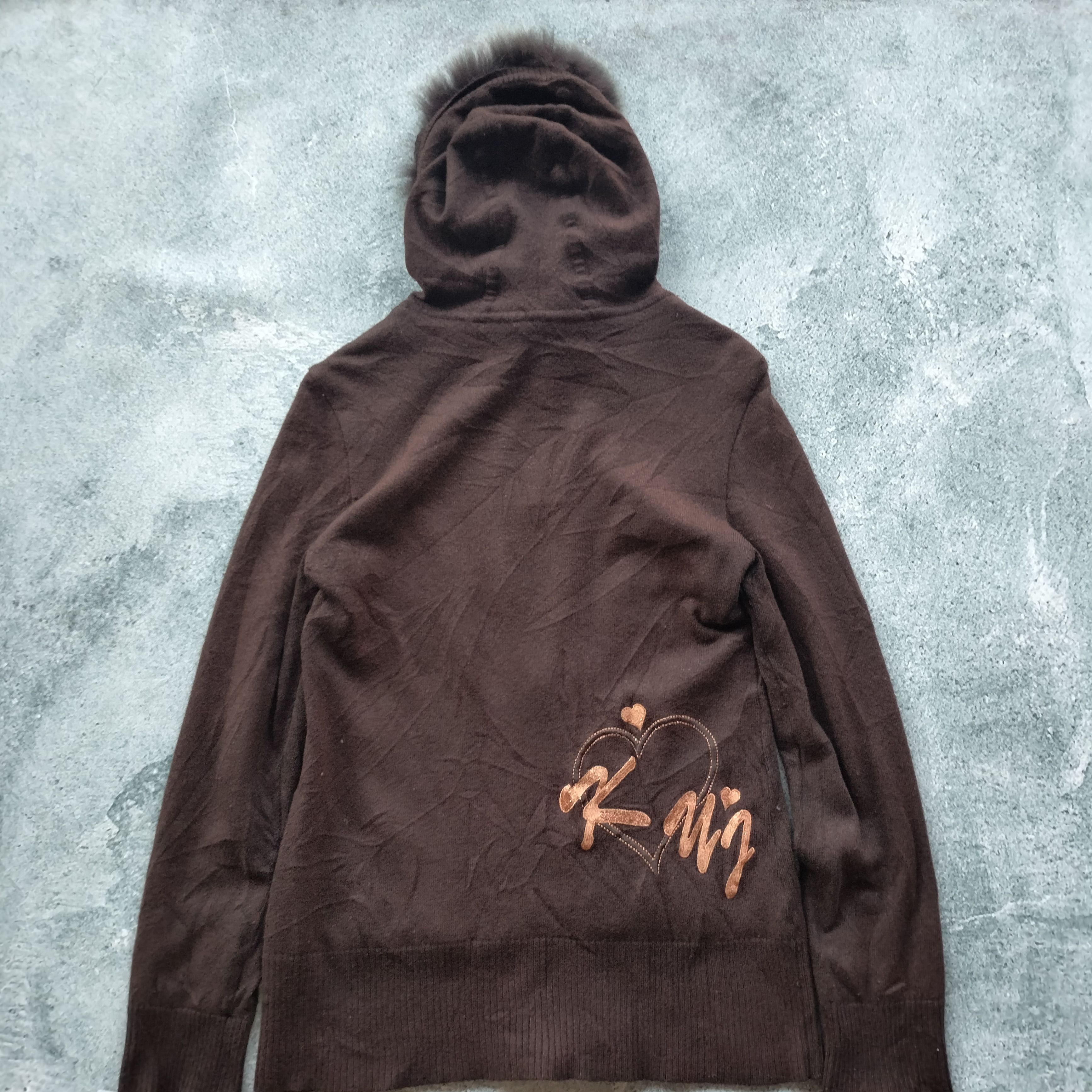 If Six Was Nine × Japanese Brand × Le Grande Bleu (L.G.B.) 2000s Japanese Fur knitwear Zip hoodie iswn lgb style Size US M / EU 48-50 / 2 - 5 Thumbnail