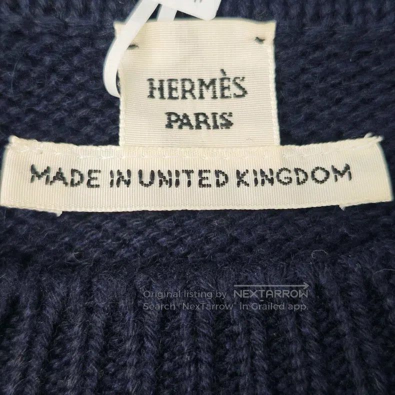 Hermes Hermes Dark blue metal ring cashmere sweater Size XS / US 0-2 / IT 36-38 - 5 Thumbnail