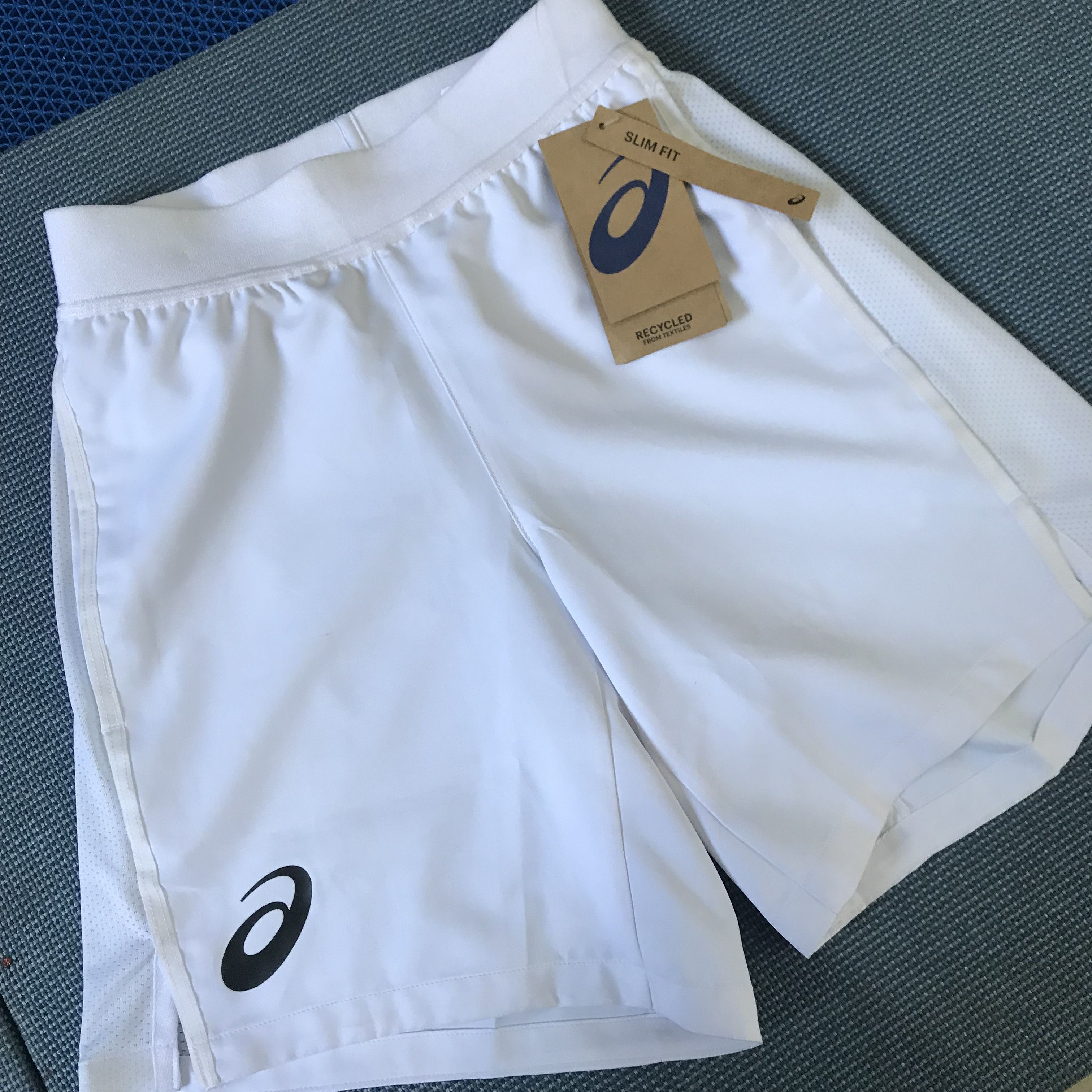 Asics Asics Men Match 7in Short White Tennis Padel Sports Shorts Size US 31 - 10 Thumbnail
