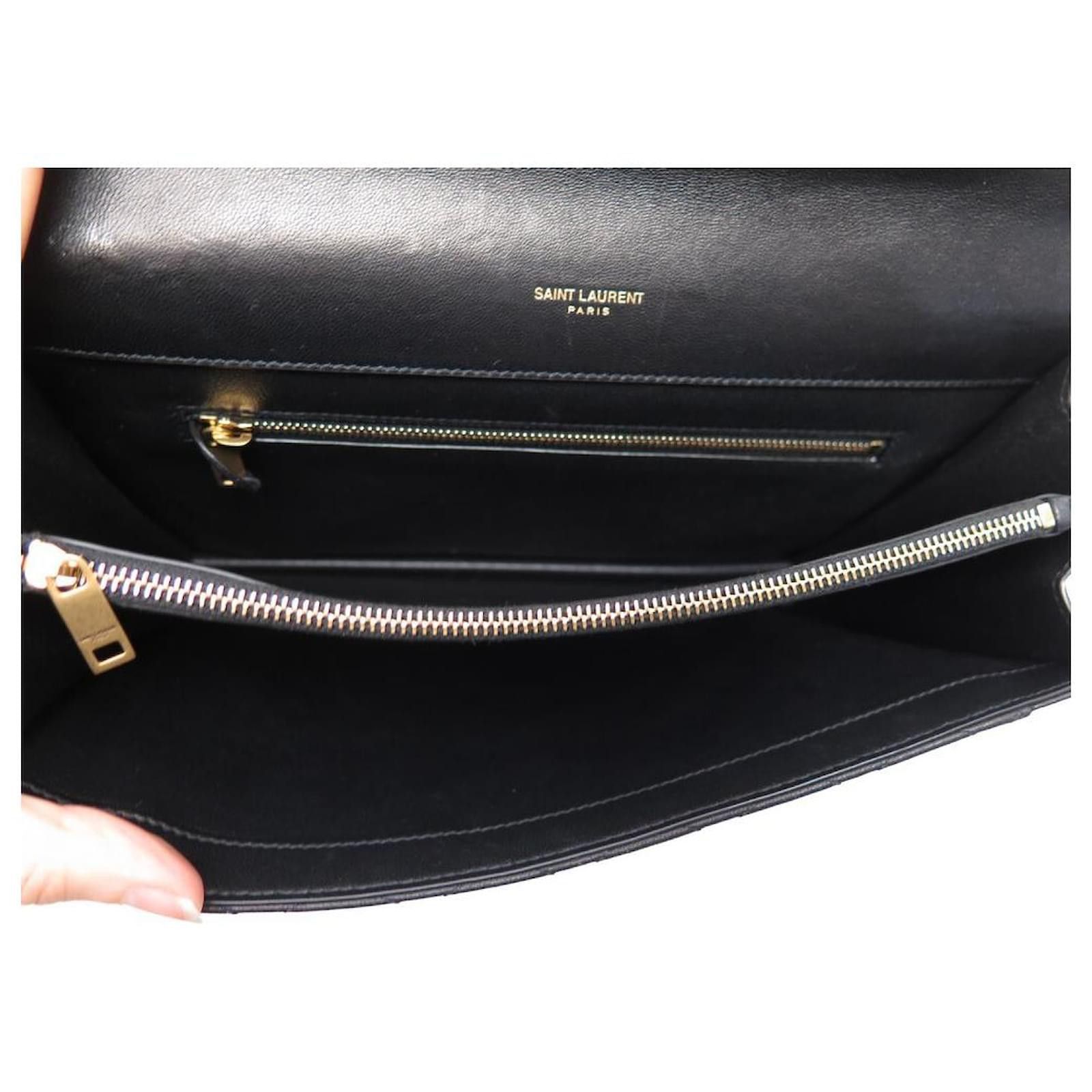 Saint Laurent Paris o1b1hav110824 Size: OS / Gaby Satchel Bag Lambskin in Black Size ONE SIZE - 6 Thumbnail