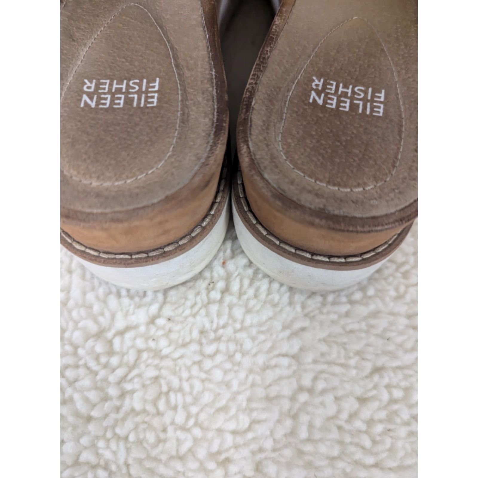 Eileen Fisher Eileen Fisher Sandals Women Thong Slip On Flat Beige 11 Nappa Leather Rubber Outsole Casual Shoes Size US 11 / IT 41 - 6 Thumbnail