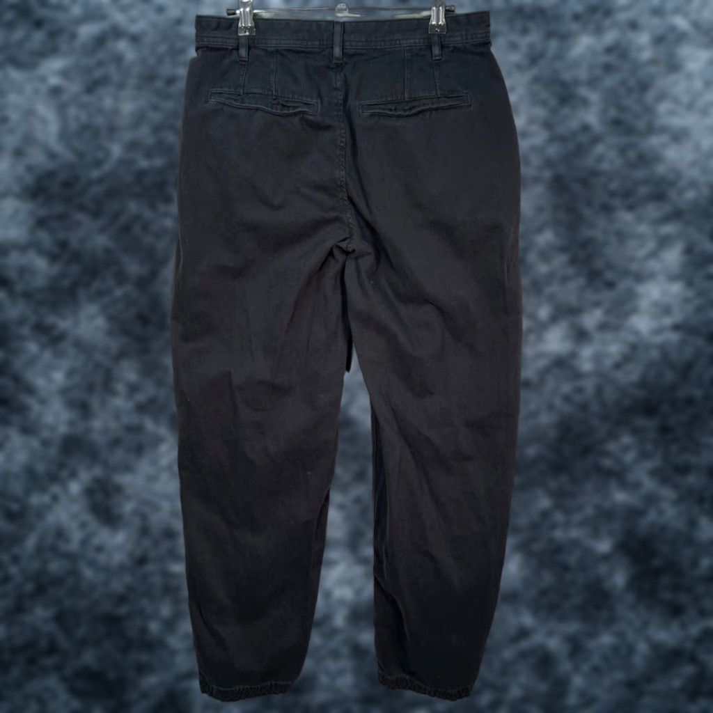Free People Free People Womens Size 4 Black Cotton Pleated Tapered Leg Pants Size 27" / US 4 / IT 40 - 1 Thumbnail