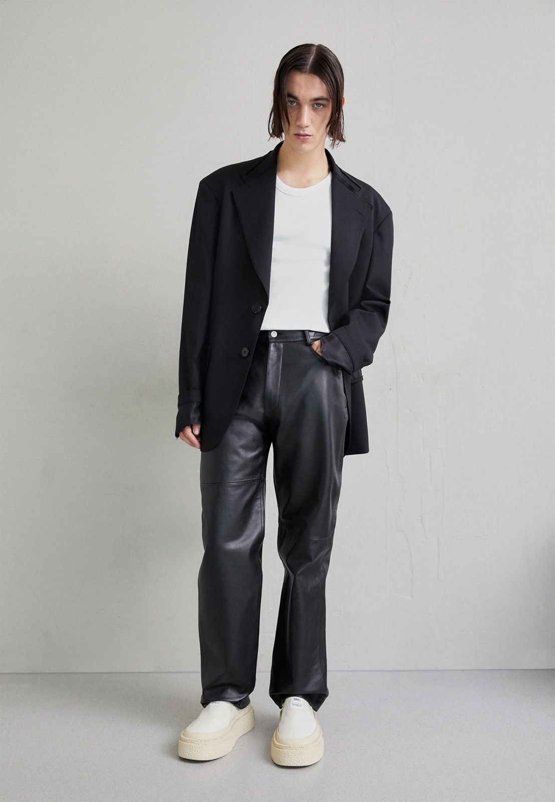 Maison Margiela !DS! SS23 Maison Margiela Deconstructed Black Blazer Jacket Size L / US 10 / IT 46 - 7 Thumbnail