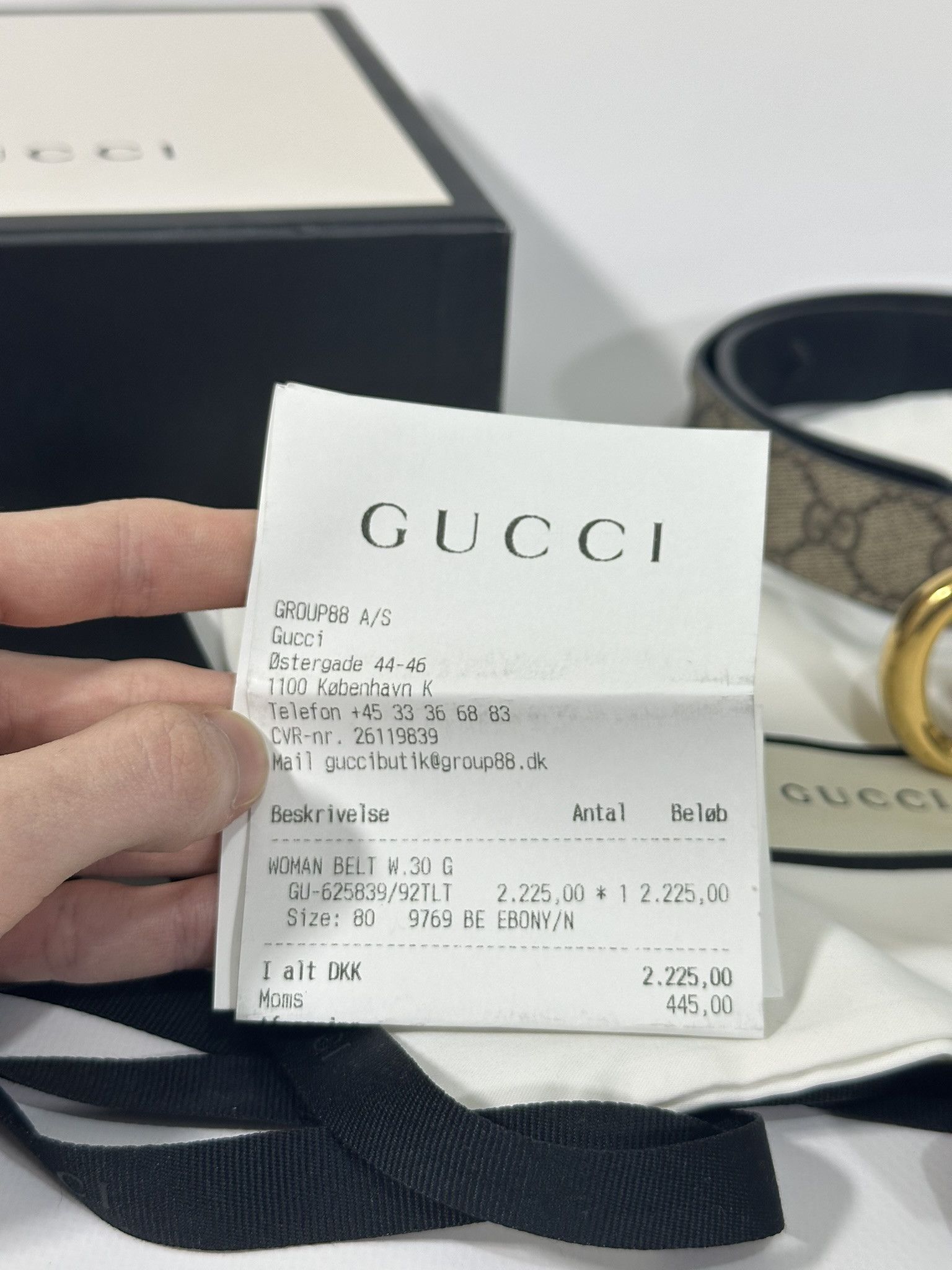 Gucci Gucci Belt Marmont Supreme GG Monogram Canvas Beige Size ONE SIZE - 3 Thumbnail