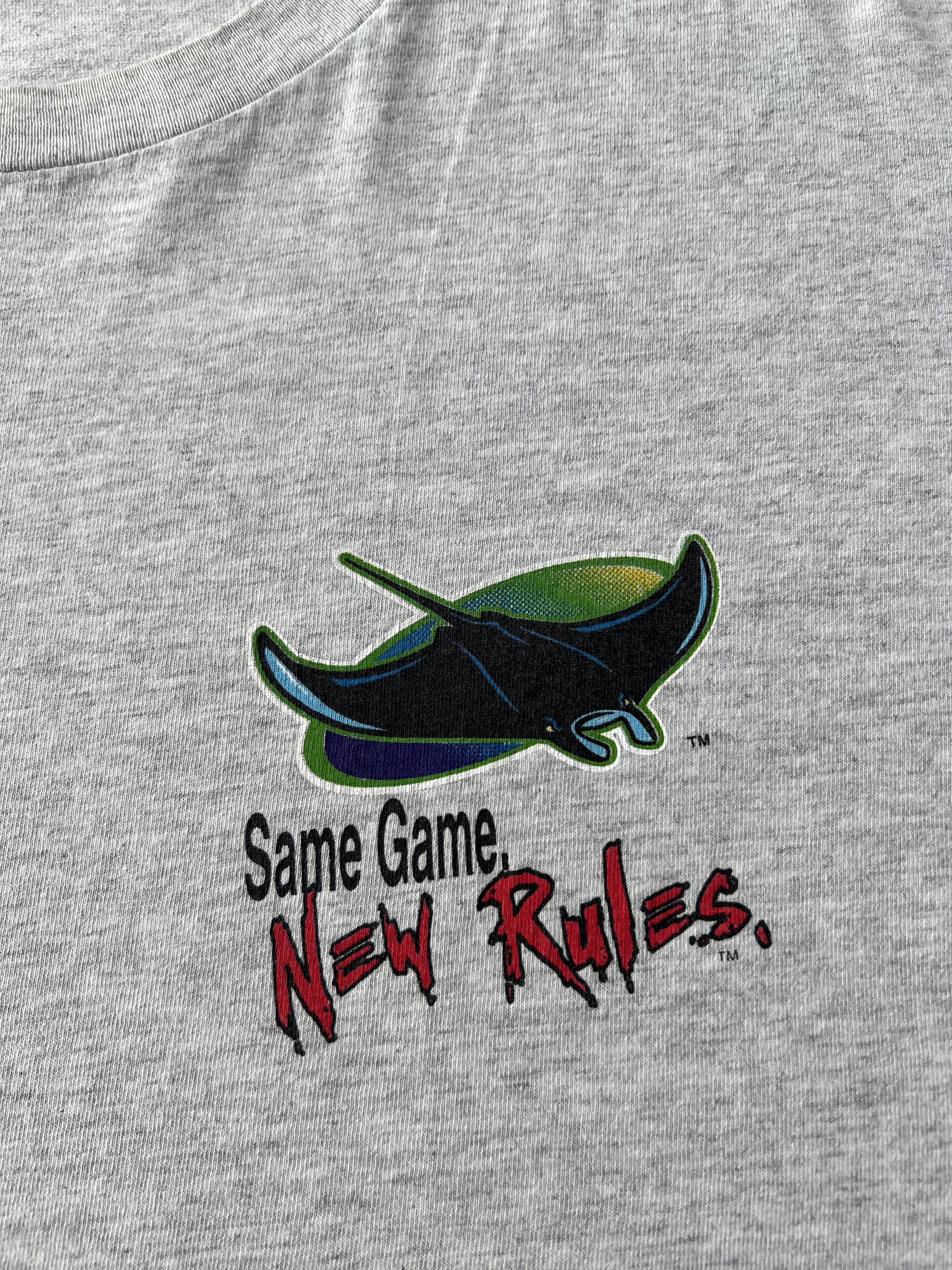 MLB Vintage 1995 Tampa Bay Devil Rays MLB Baseball Gray T-shirt Size US XL / EU 56 / 4 - 4 Thumbnail