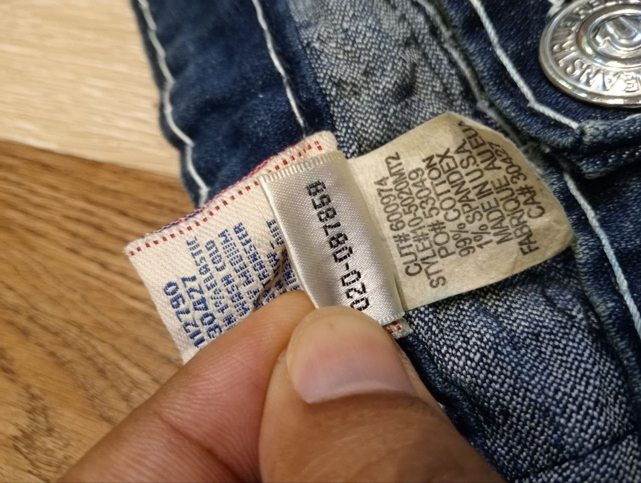 True Religion TRUE RELIGION BILLY SUPER T BLUE DENIM PANTS Size 27" / US 4 / IT 40 - 9 Thumbnail