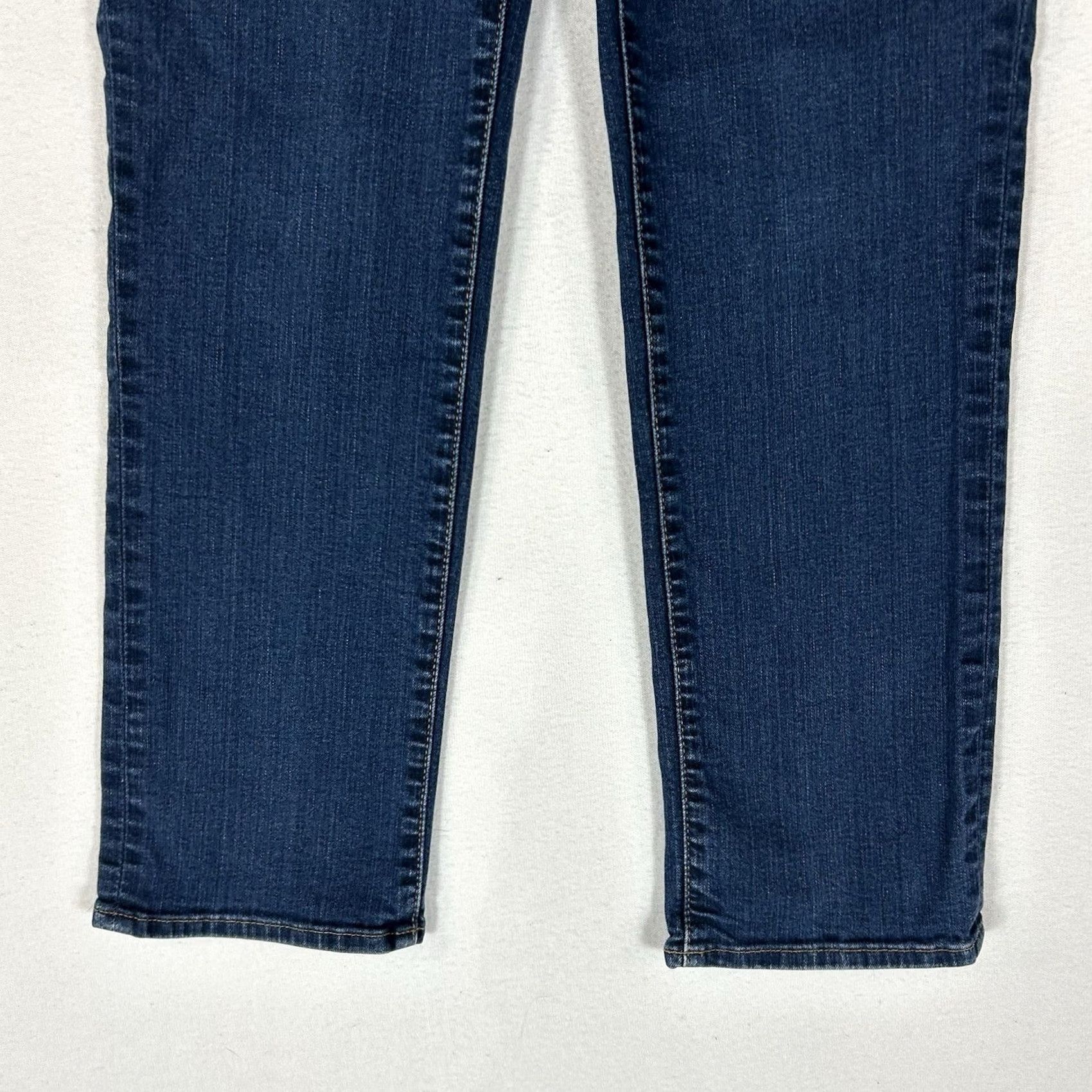 Eddie Bauer Eddie Bauer Jeans Womens 12S Straight Denim Blue Dark Wash Mid Rise 5-Pocket Size 34" / US 12 / IT 48 - 3 Thumbnail