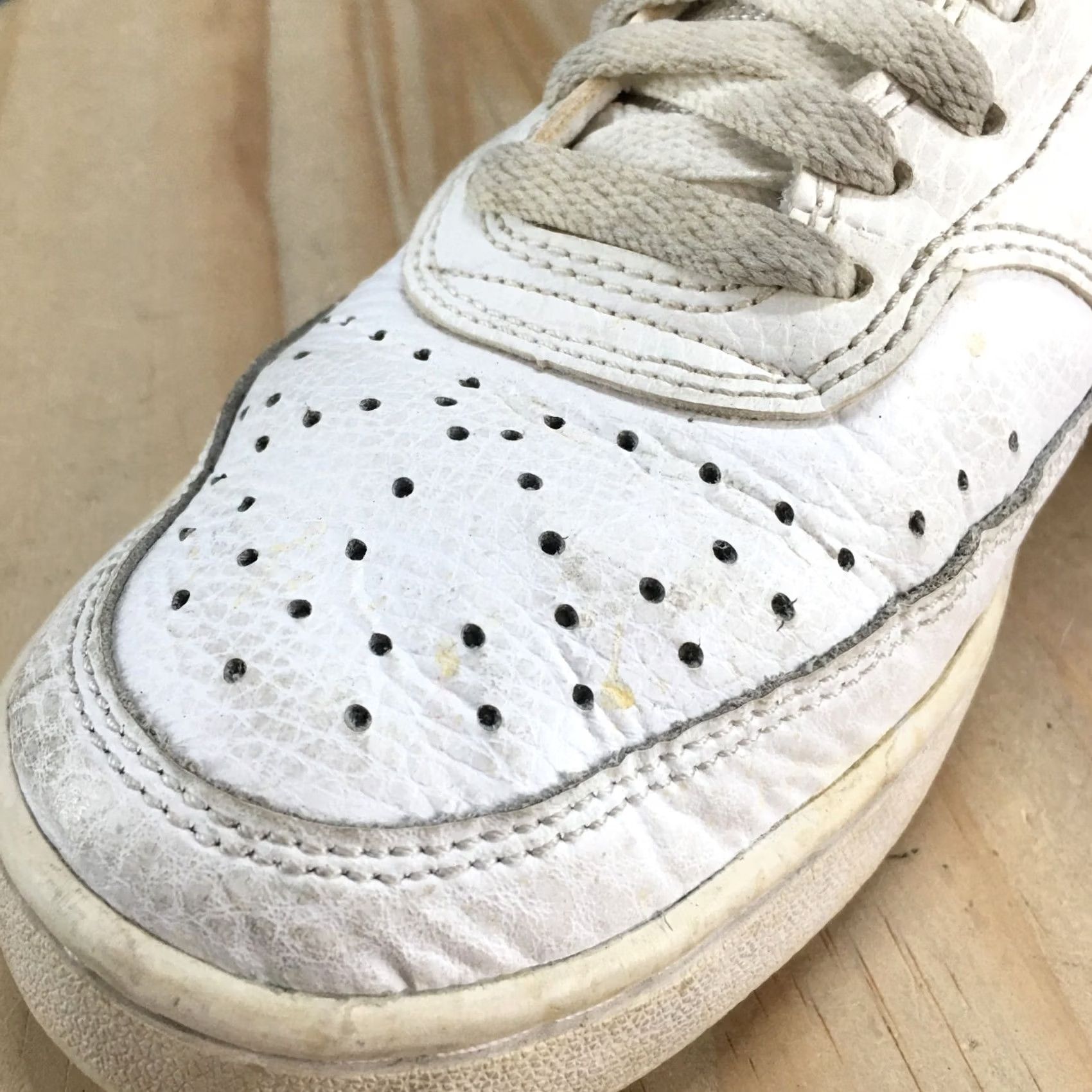Nike Nike Court Vision Low Sneakers White Lace Up - Womens 7.5, Casual, Leather Upper, CD5434-100 Size M / US 6-8 / IT 42-44 - 4 Thumbnail
