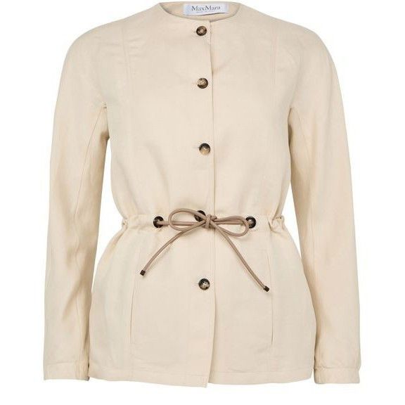 Max Mara MAX MARA Single Breast Beige Linen Jacket New & Authentic (W Size M / US 6-8 / IT 42-44 - 1 Thumbnail