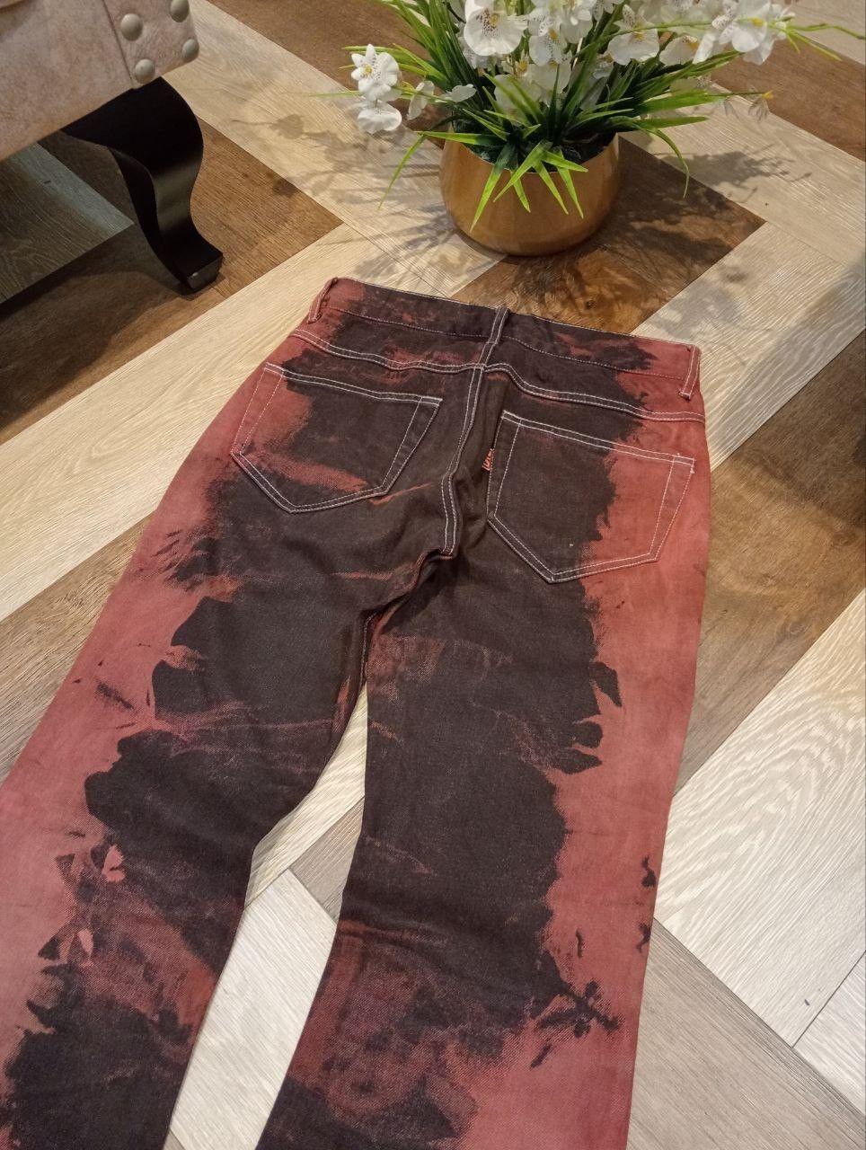 If Six Was Nine 4954151 HM+DIE DEAD OR ALIVE DOA FLARED PRINTED PANTS Size US 29 - 12 Thumbnail
