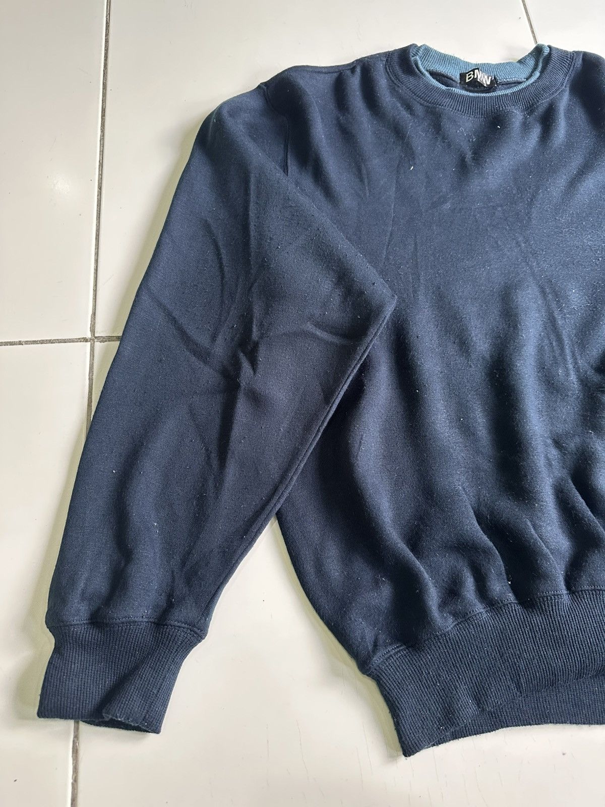 BMW × Vintage Vtg BMW dark blue sweatshirt Size US L / EU 52-54 / 3 - 2 Thumbnail