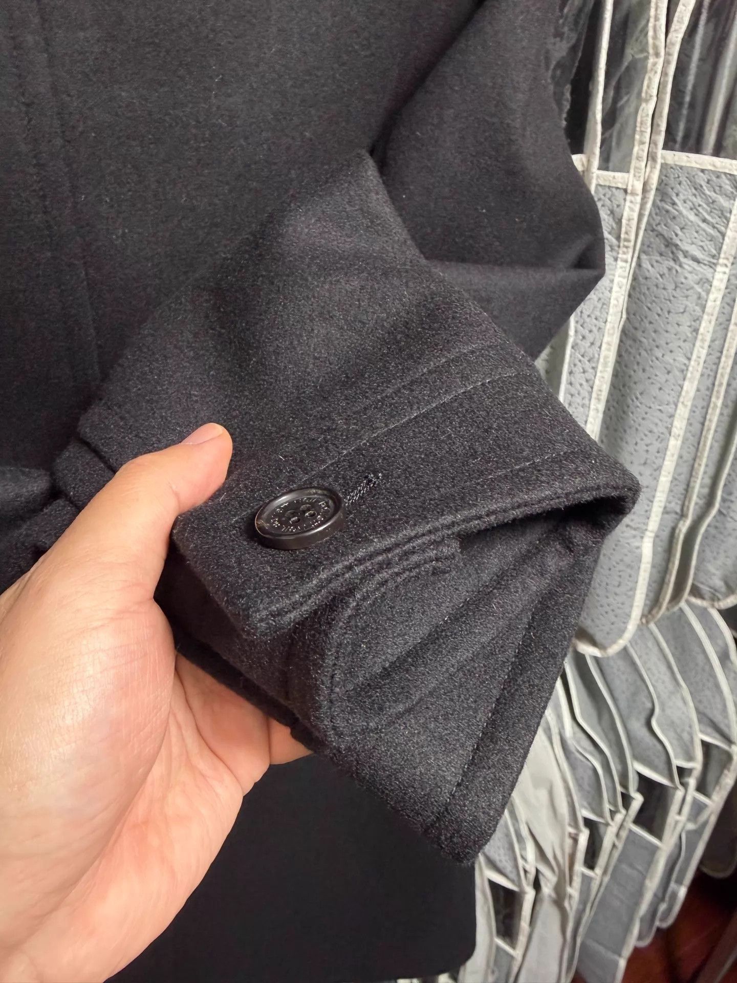 Neil Barrett Black Zip-Front Collared Coat Size M Size US XXS / EU 40 - 4 Thumbnail