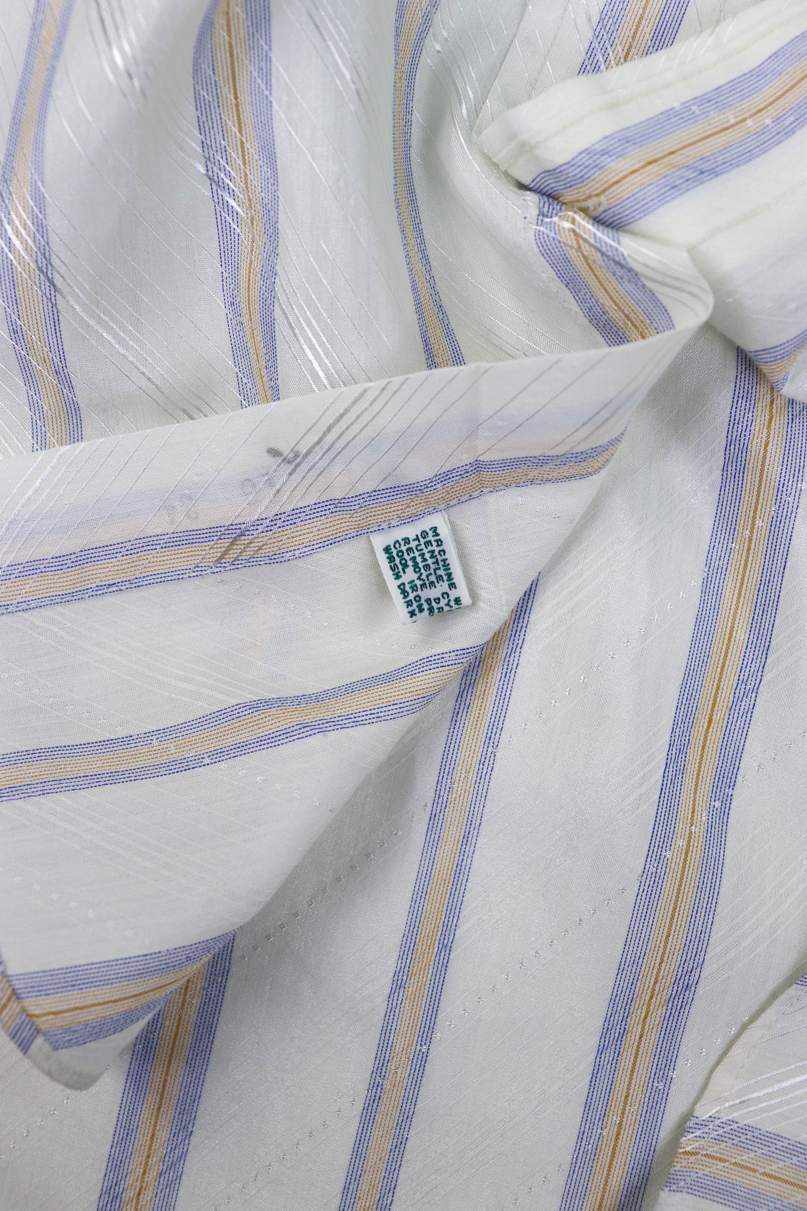 Givenchy Givenchy 60-70s Vintage Made in Hong Kong Striped Shirt Size US L / EU 52-54 / 3 - 12 Thumbnail