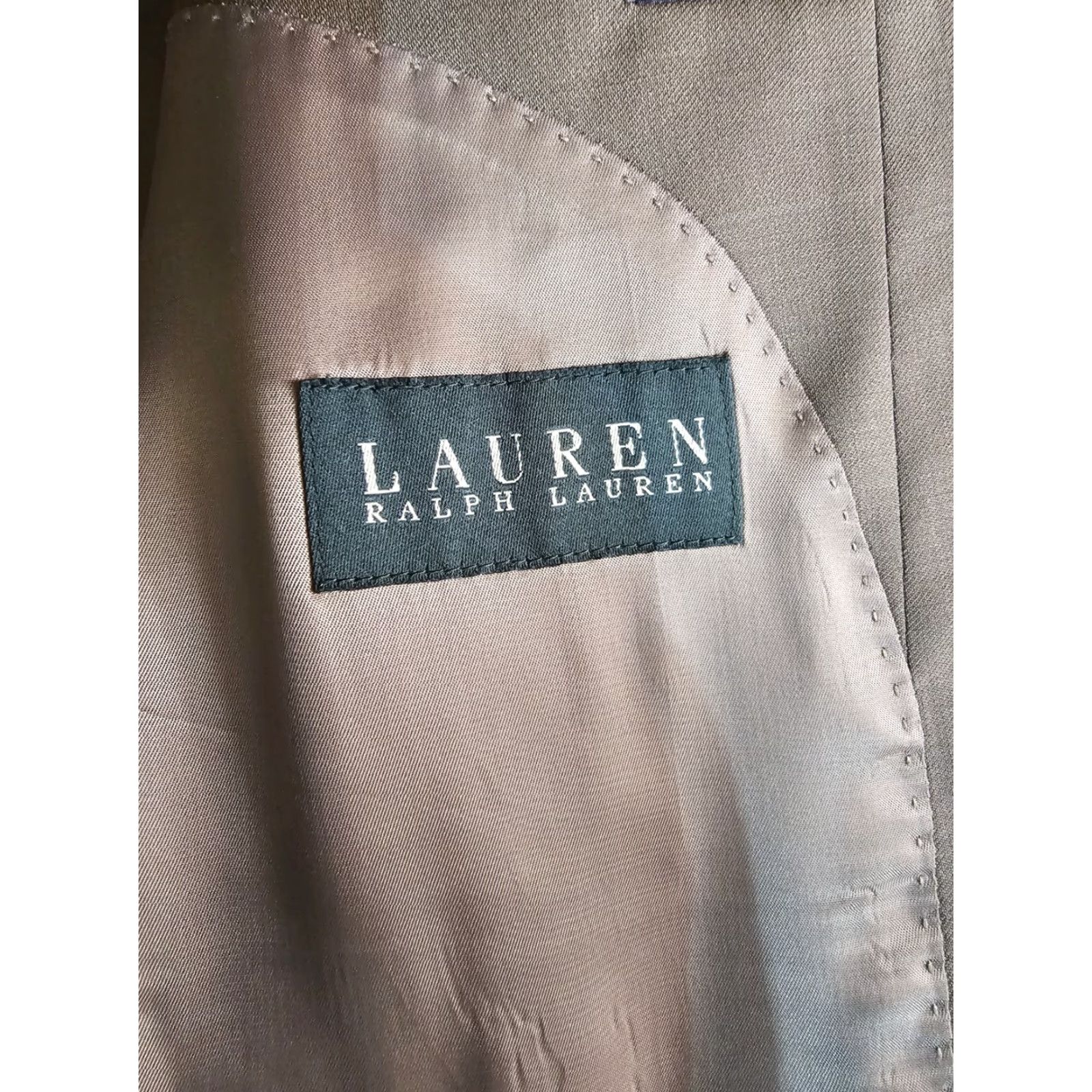 Ralph Lauren VINTAGE Ralph Lauren Sport Coat Jacket 46 Reg Beige Wool 2-Button Notch Lapel Mens Size US S / EU 44-46 / 1 - 7 Thumbnail