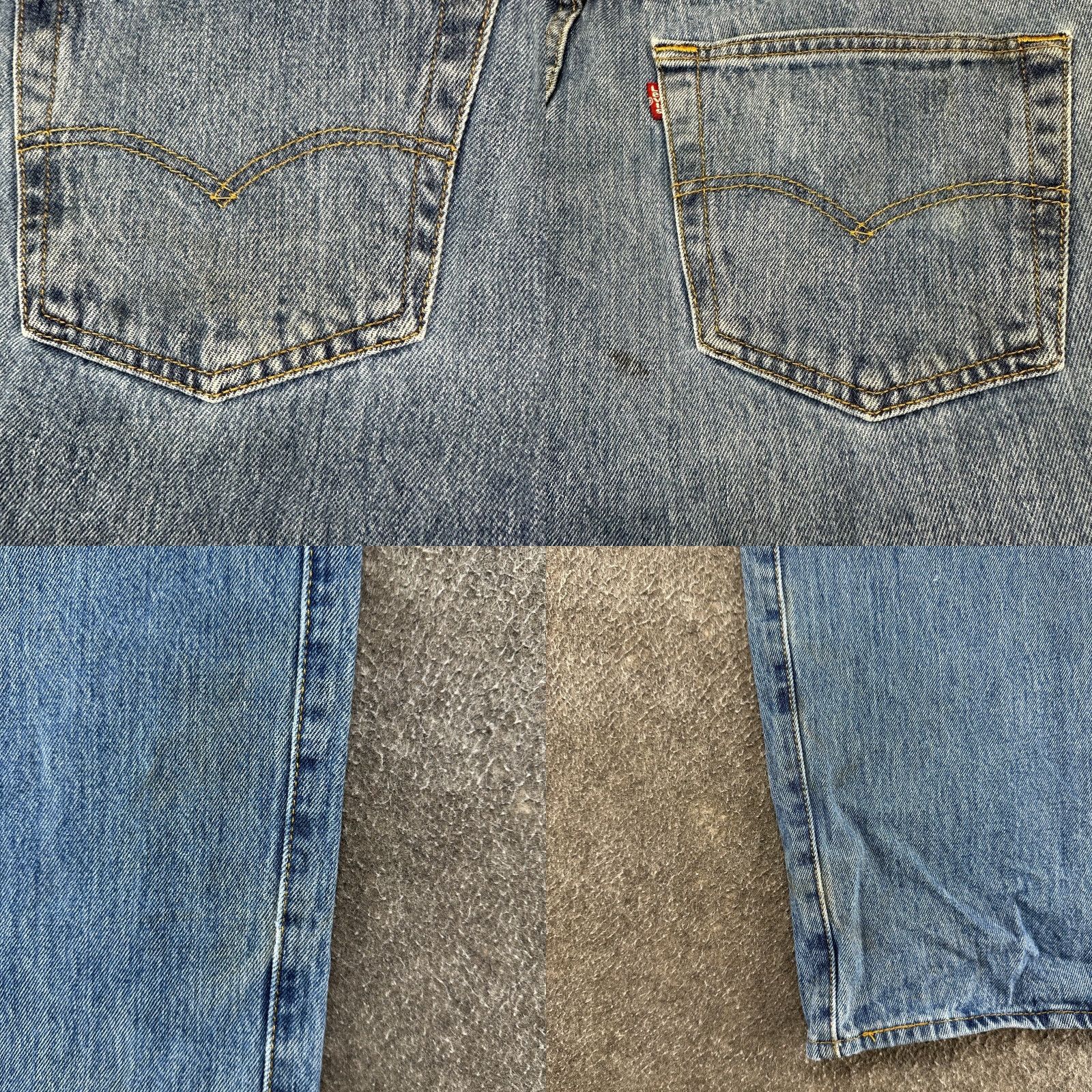 Levi's VINTAGE Levi's 501 Jeans Mens 34x32 Blue Light Distressed Straight Regular Style Retro 5-Pocket Mens Jeans Size US 34 / EU 50 - 9 Thumbnail