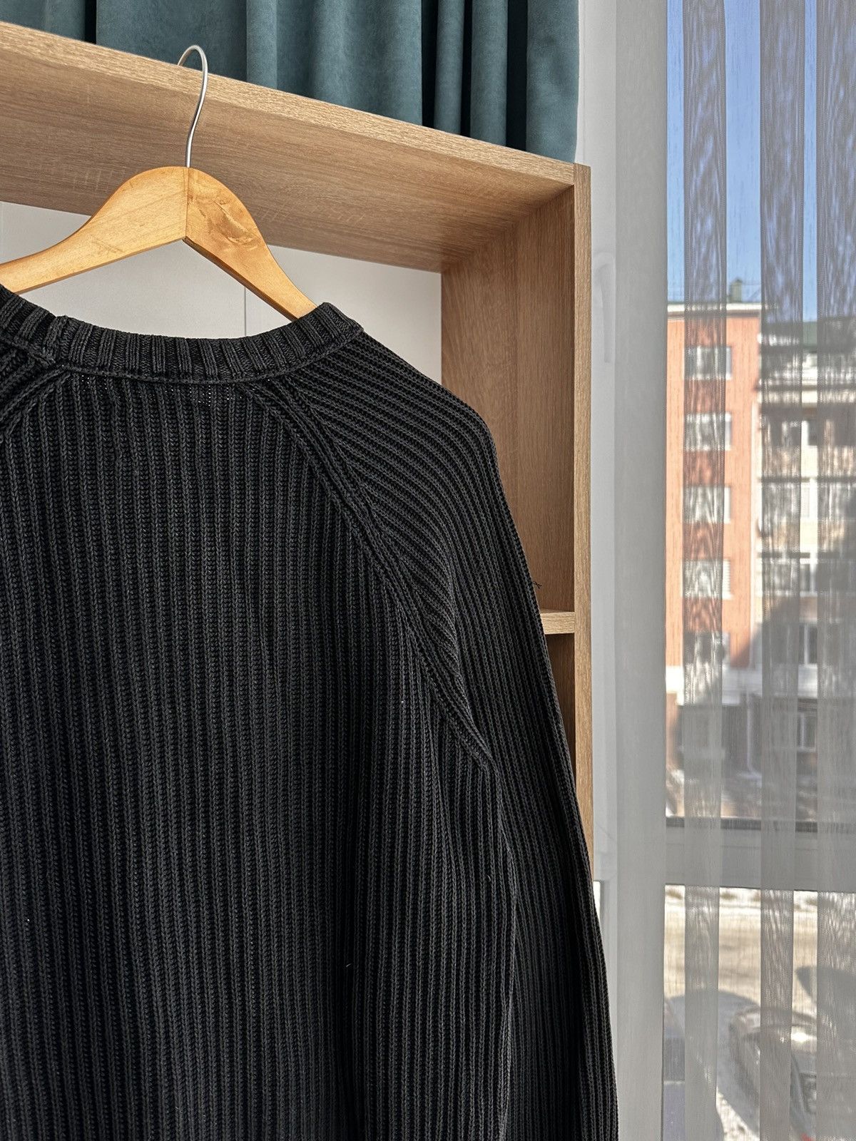 Vintage Diesel Style Ribbed Knit Japanese Gradient Sweater